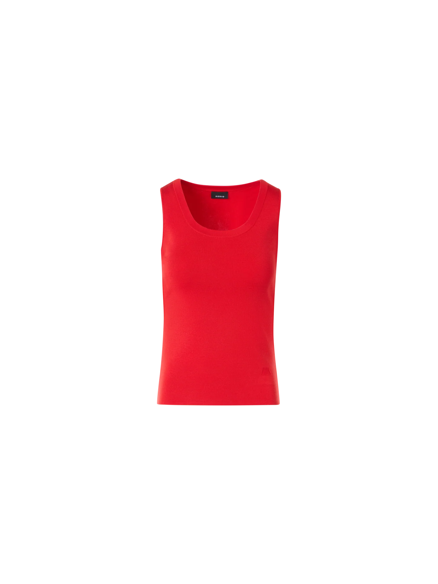 Fitted Stretch Silk Knit Tank Top