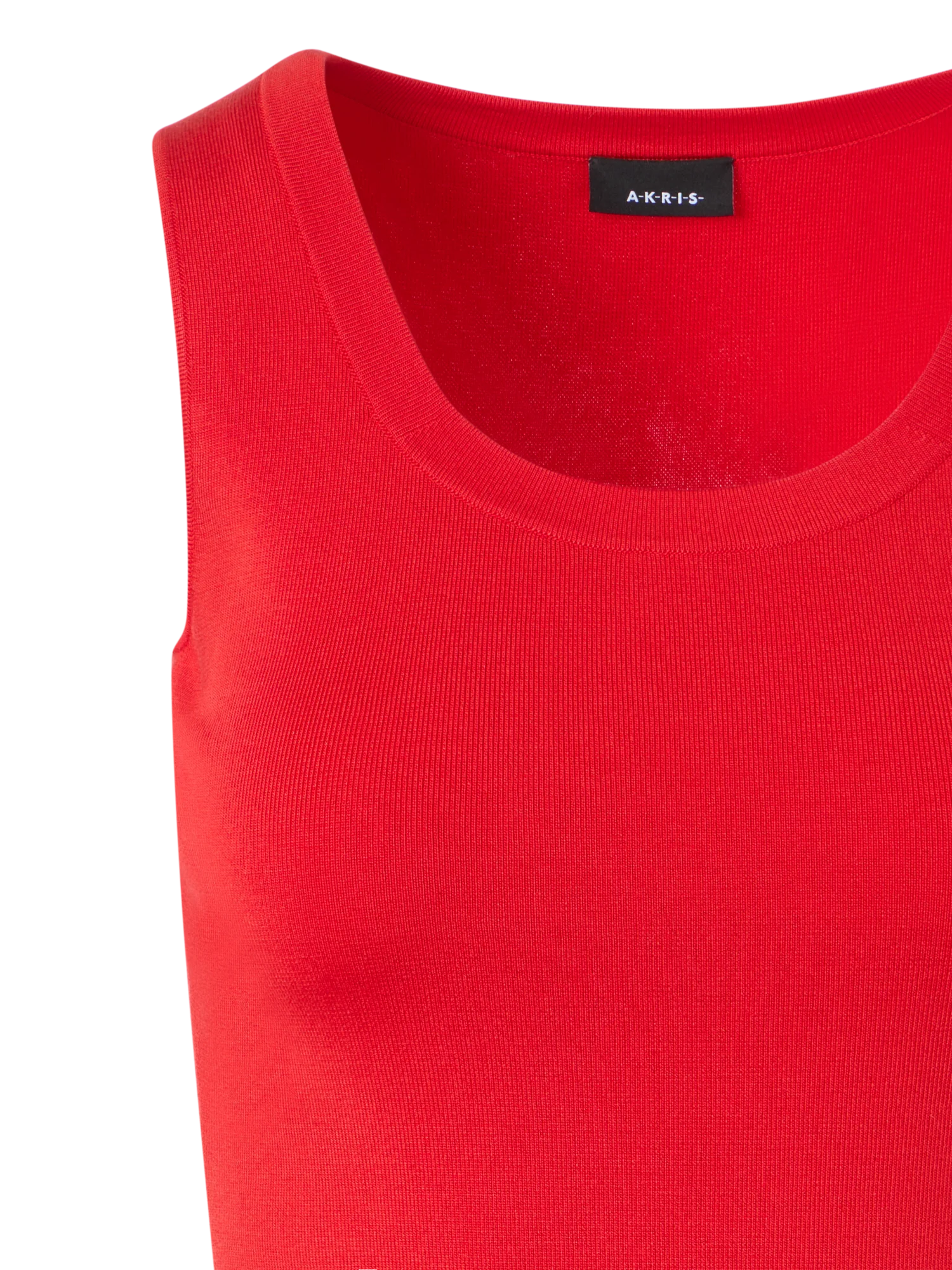 Fitted Stretch Silk Knit Tank Top - Image 3