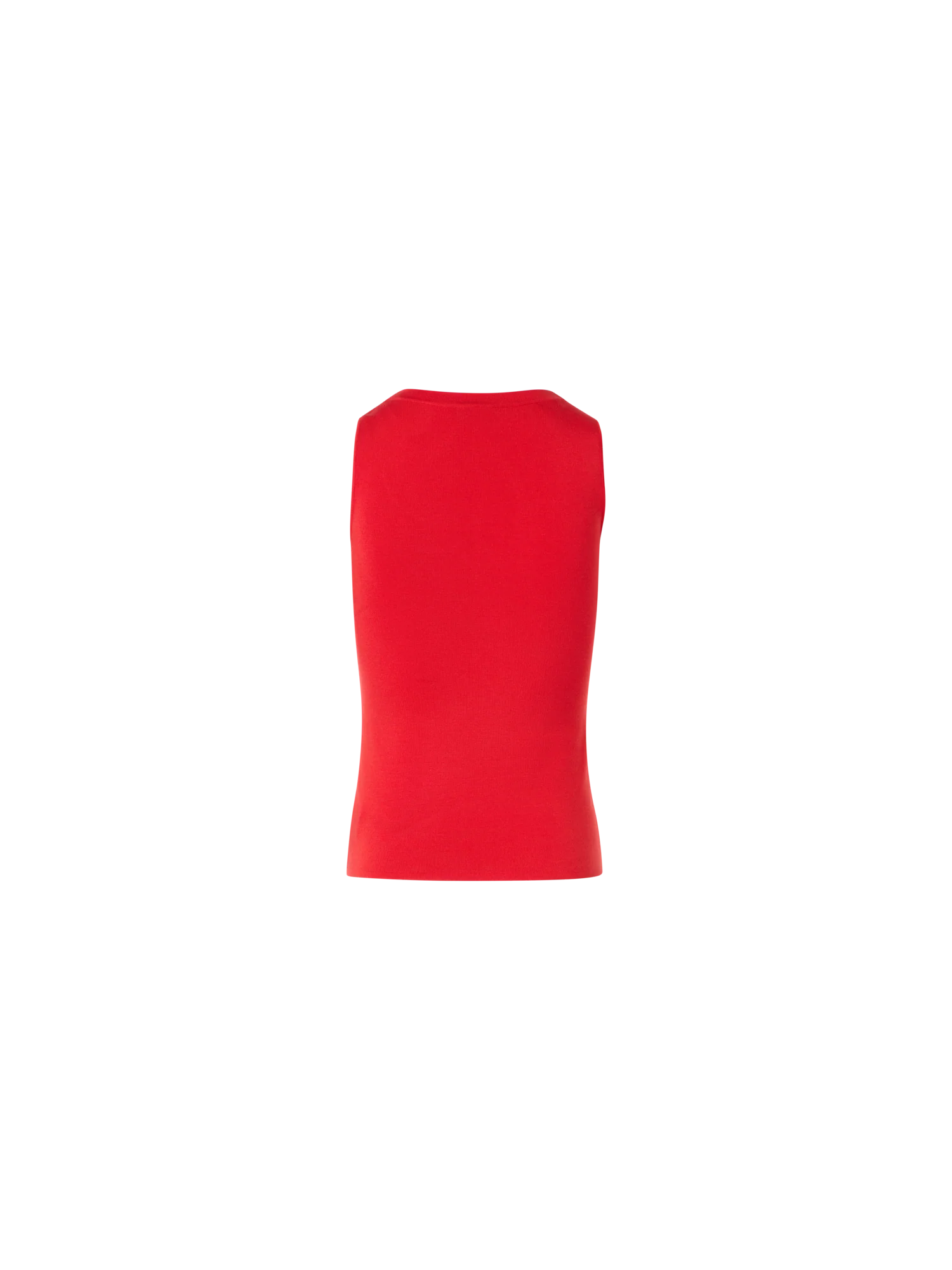 Fitted Stretch Silk Knit Tank Top - Image 5