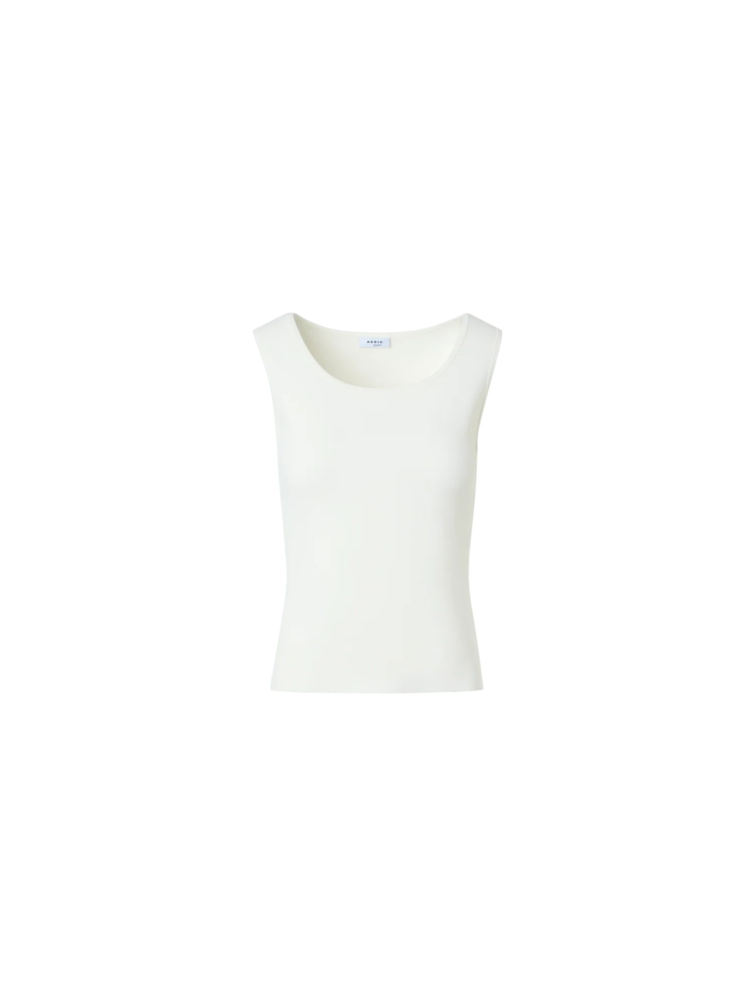 Fitted Viscose Blend Knit Tank Top