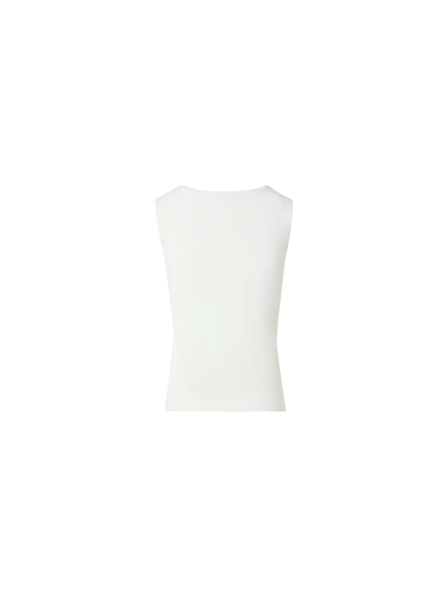 Fitted Viscose Blend Knit Tank Top - Image 2