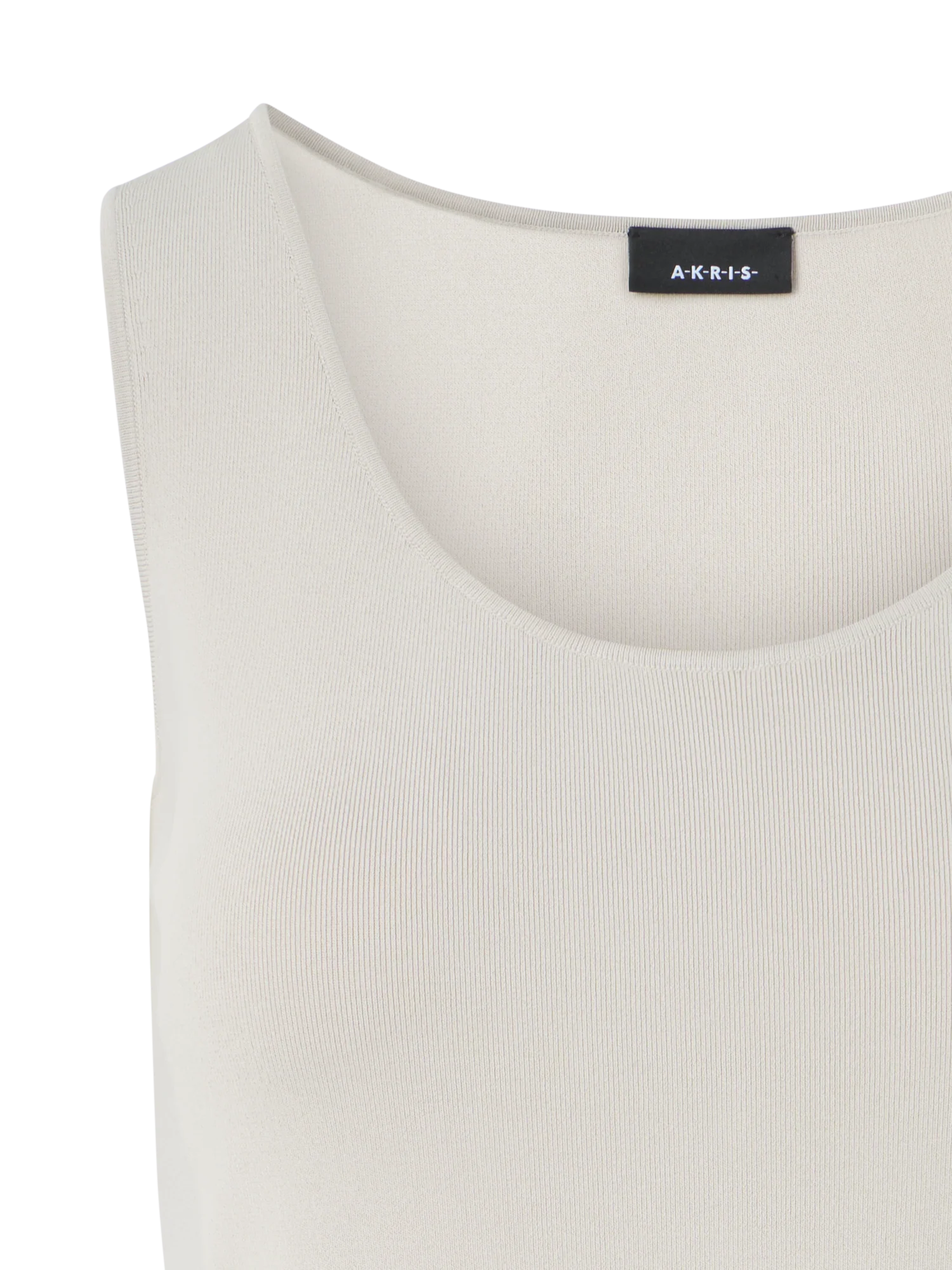 Fitted Viscose Knit Tank Top - Image 3
