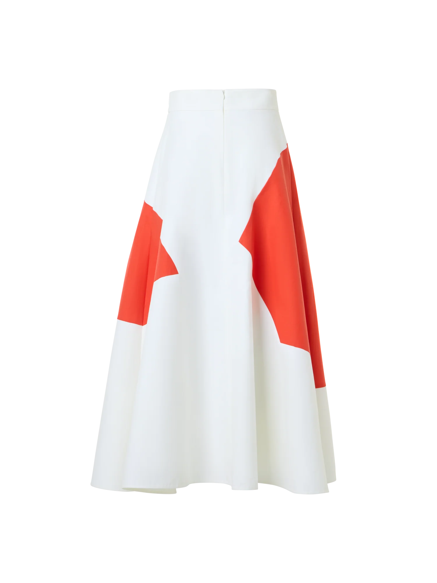 Flared Midi Skirt with Polygon Patchwork - Image 5