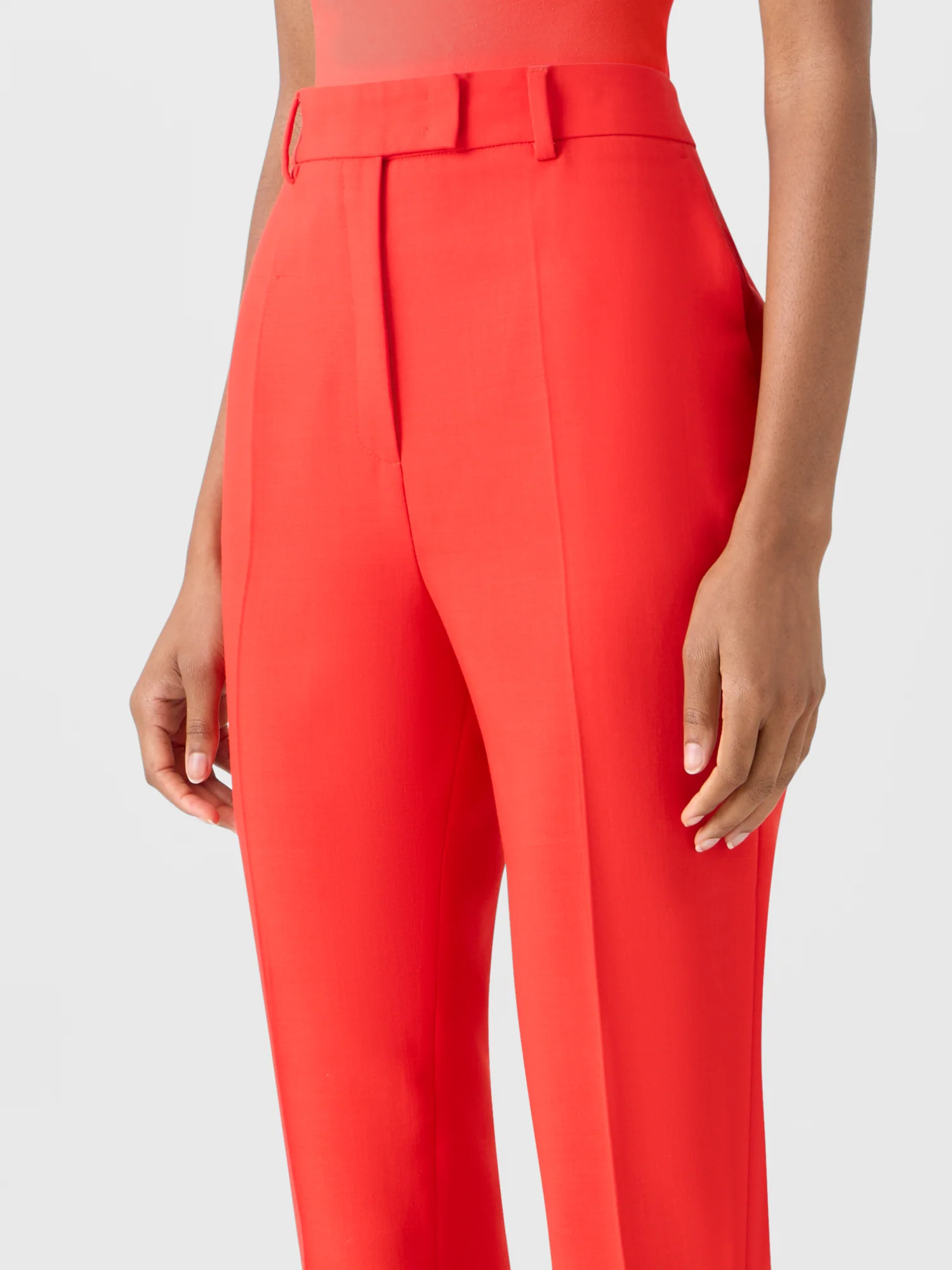 Flavi Slim Capri Pants in Wool Double-Face - Image 4