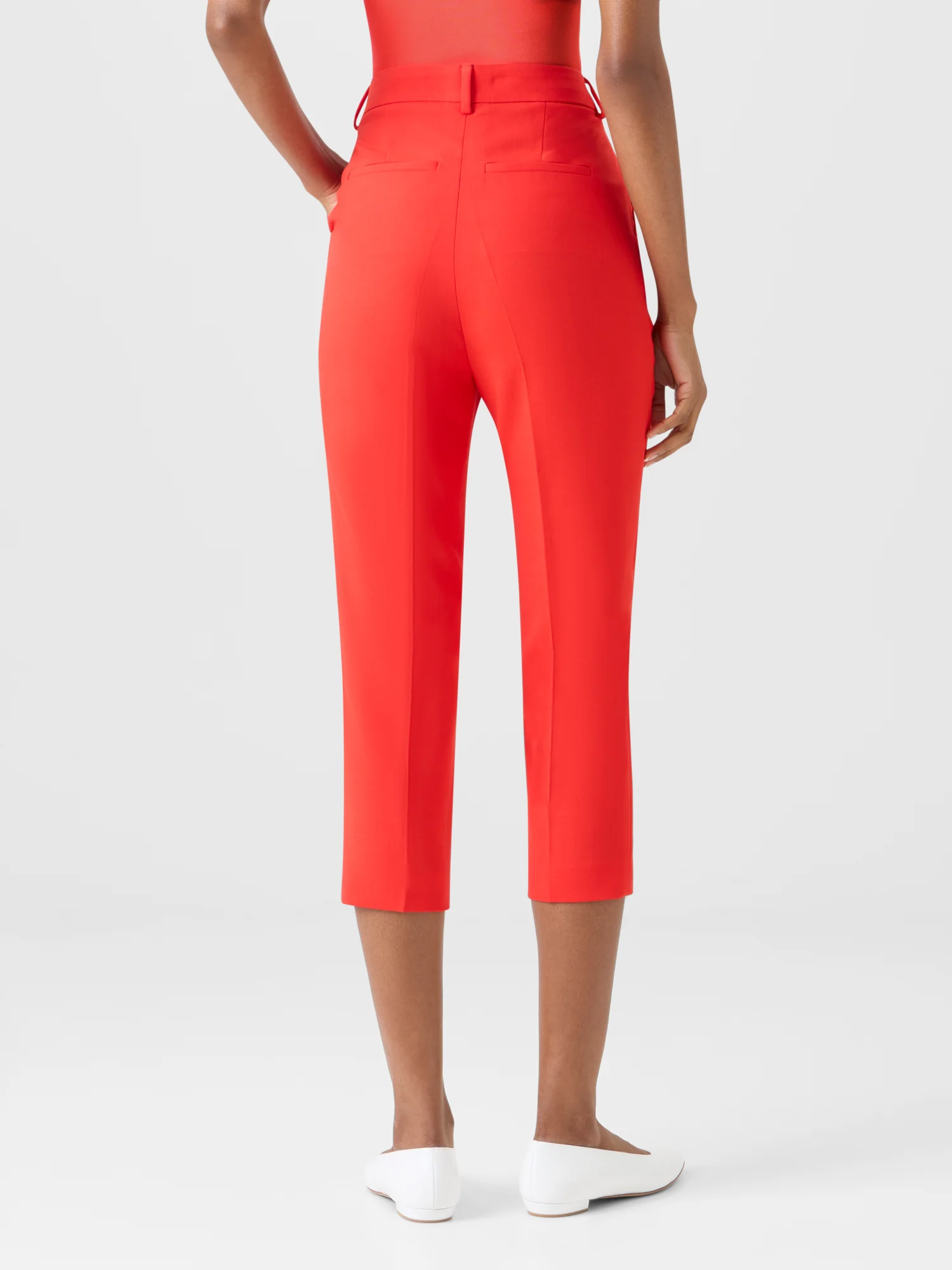Flavi Slim Capri Pants in Wool Double-Face - Image 6