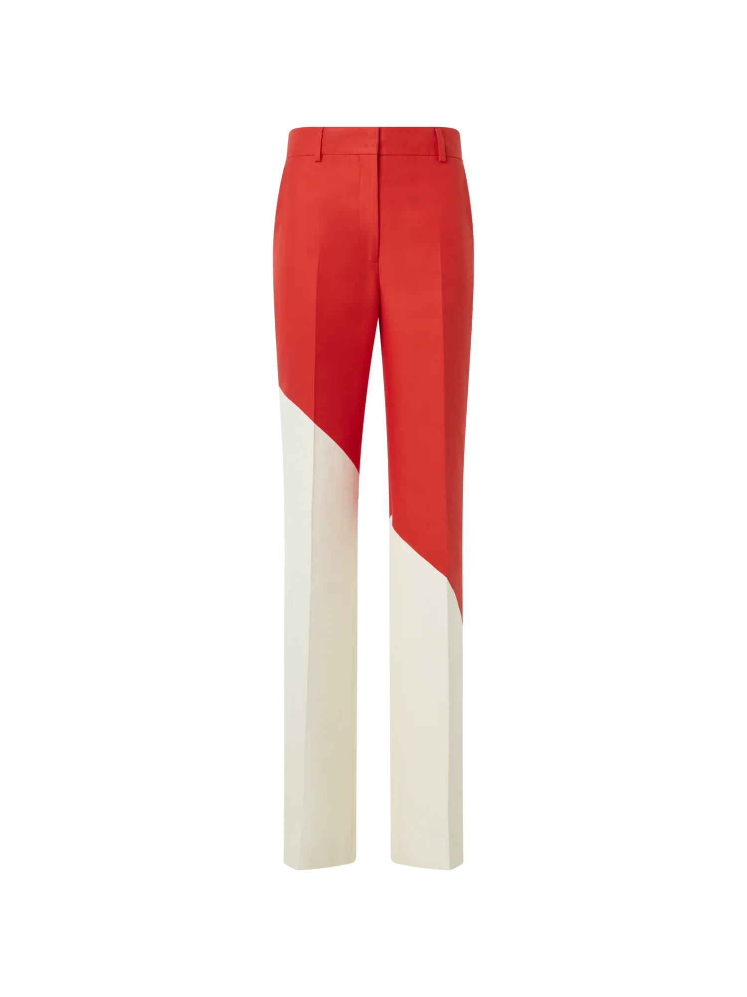 Florine Straight Wide Pants with Polygon Print