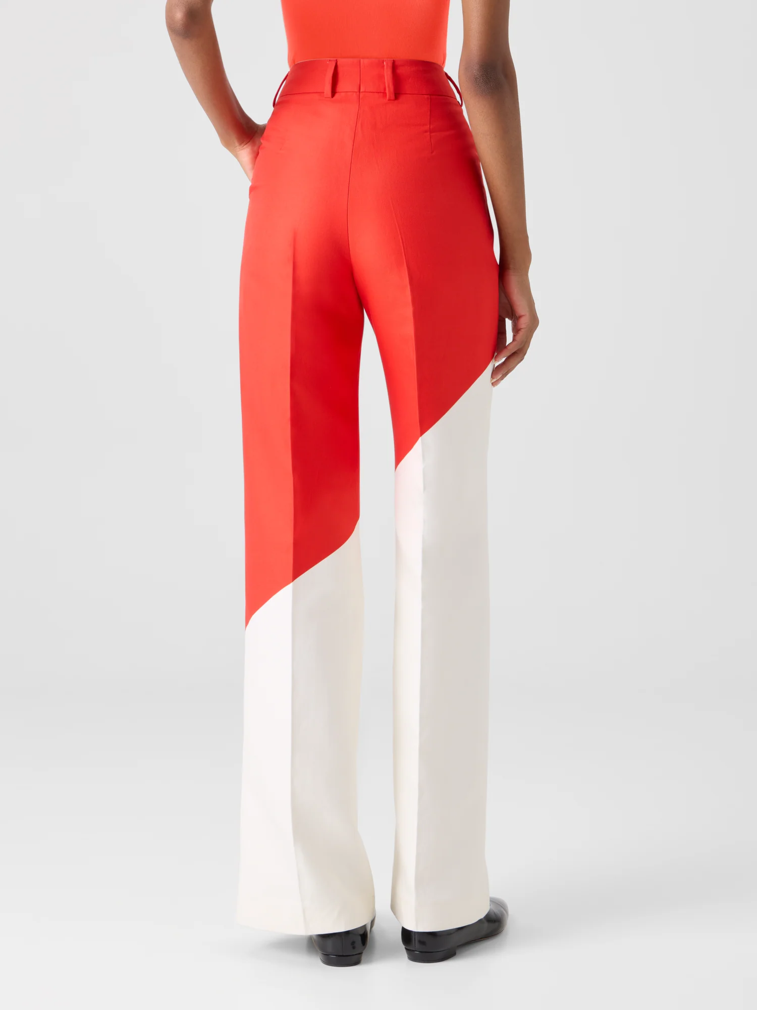 Florine Straight Wide Pants with Polygon Print - Image 7