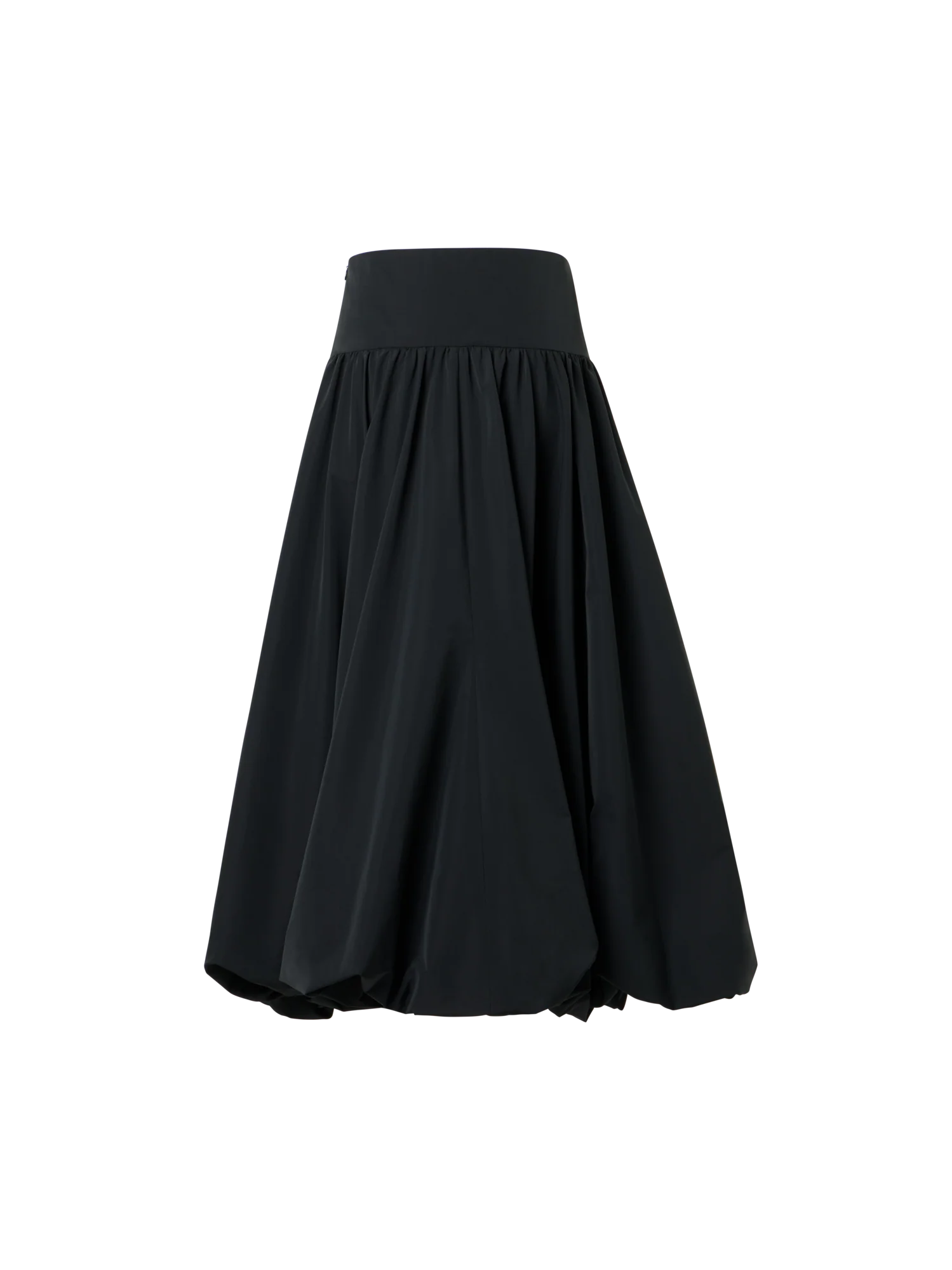 Flounced Midi Taffeta Skirt - Image 4