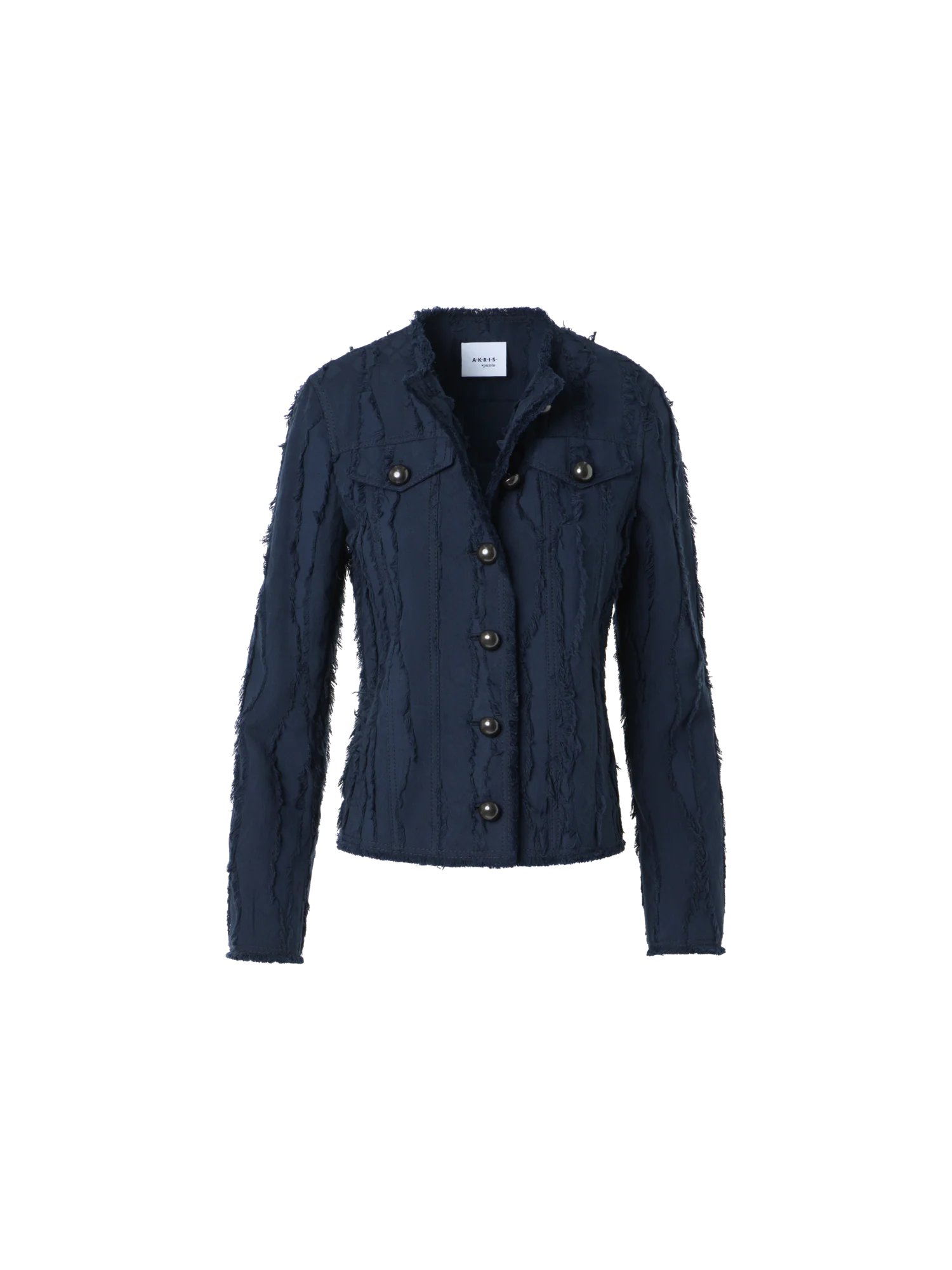 Fringed Wave Jacquard Cotton Jacket