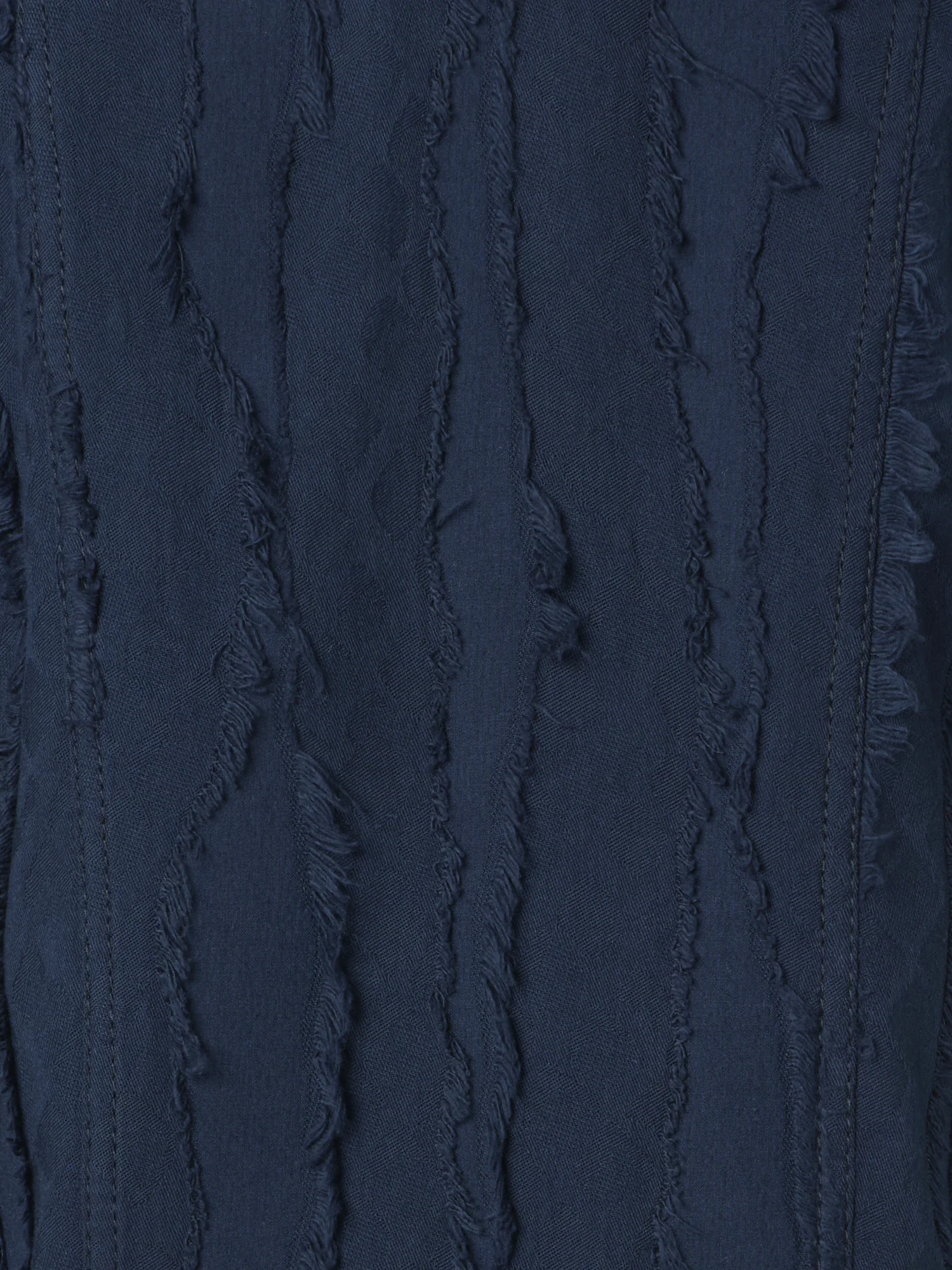 Fringed Wave Jacquard Cotton Jacket - Image 4