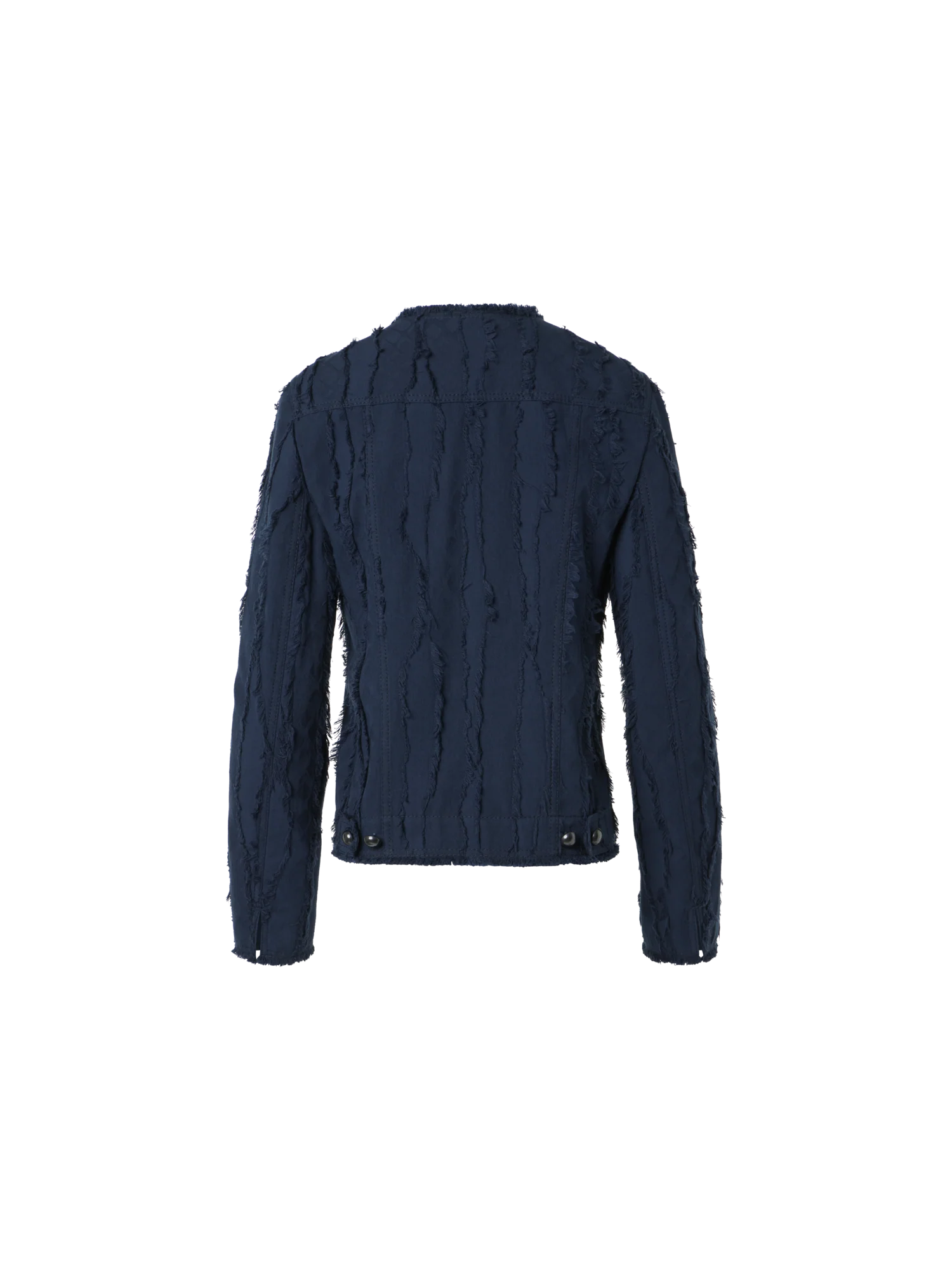 Fringed Wave Jacquard Cotton Jacket - Image 5