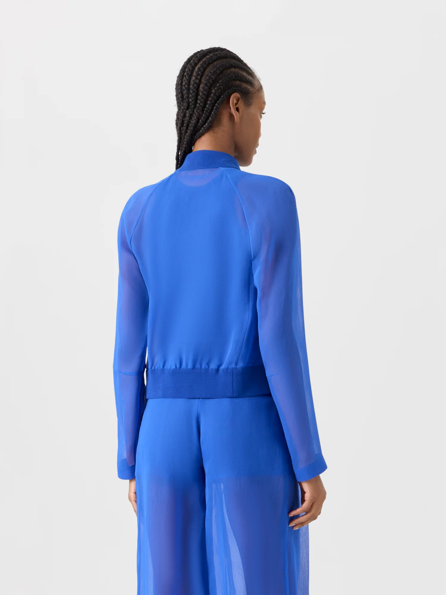 Harina Lightweight Blouson in Silk Organza - Image 6