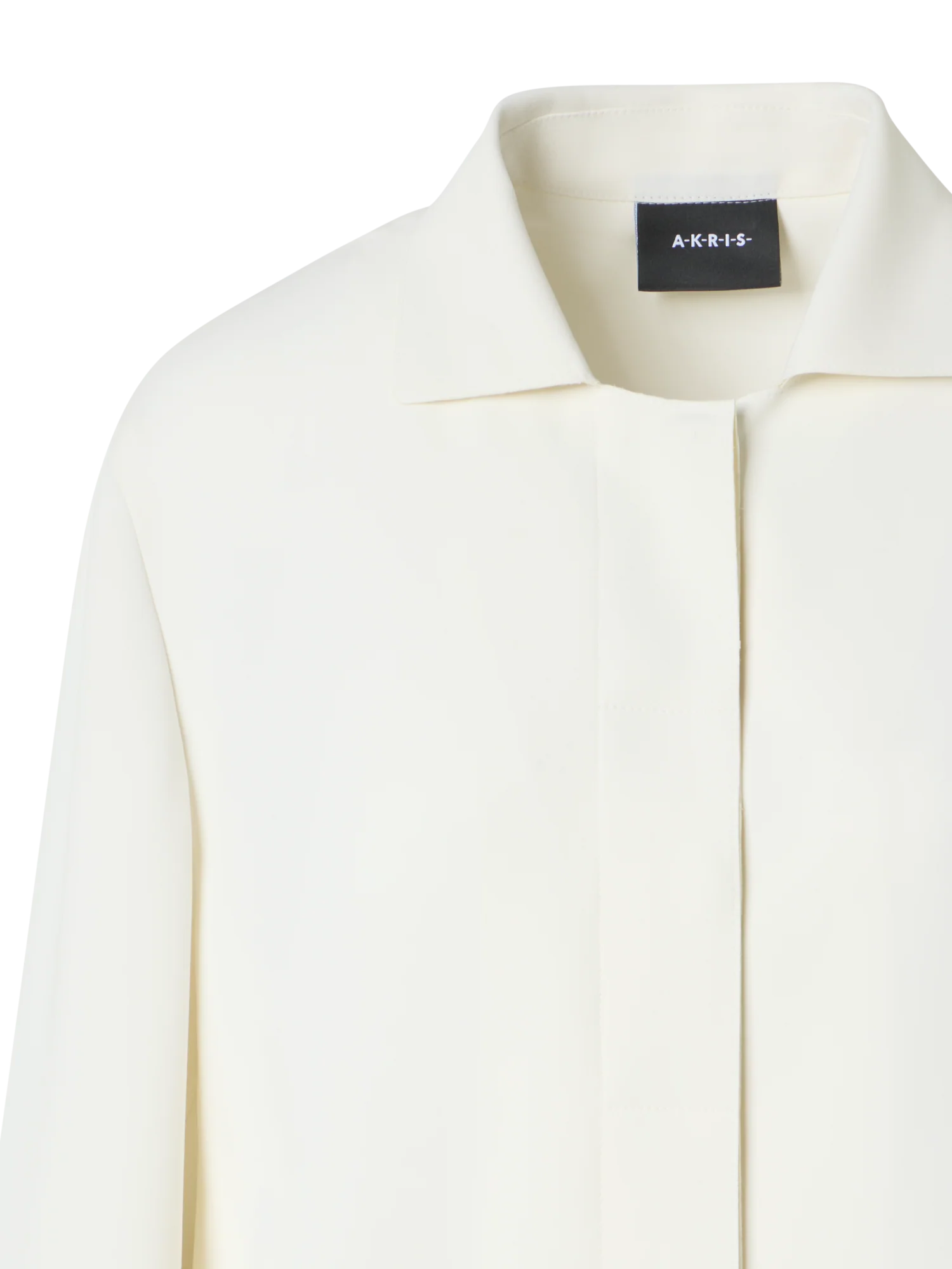 Harp Long Techno Crêpe Jacket with Patch Pocket - Image 3