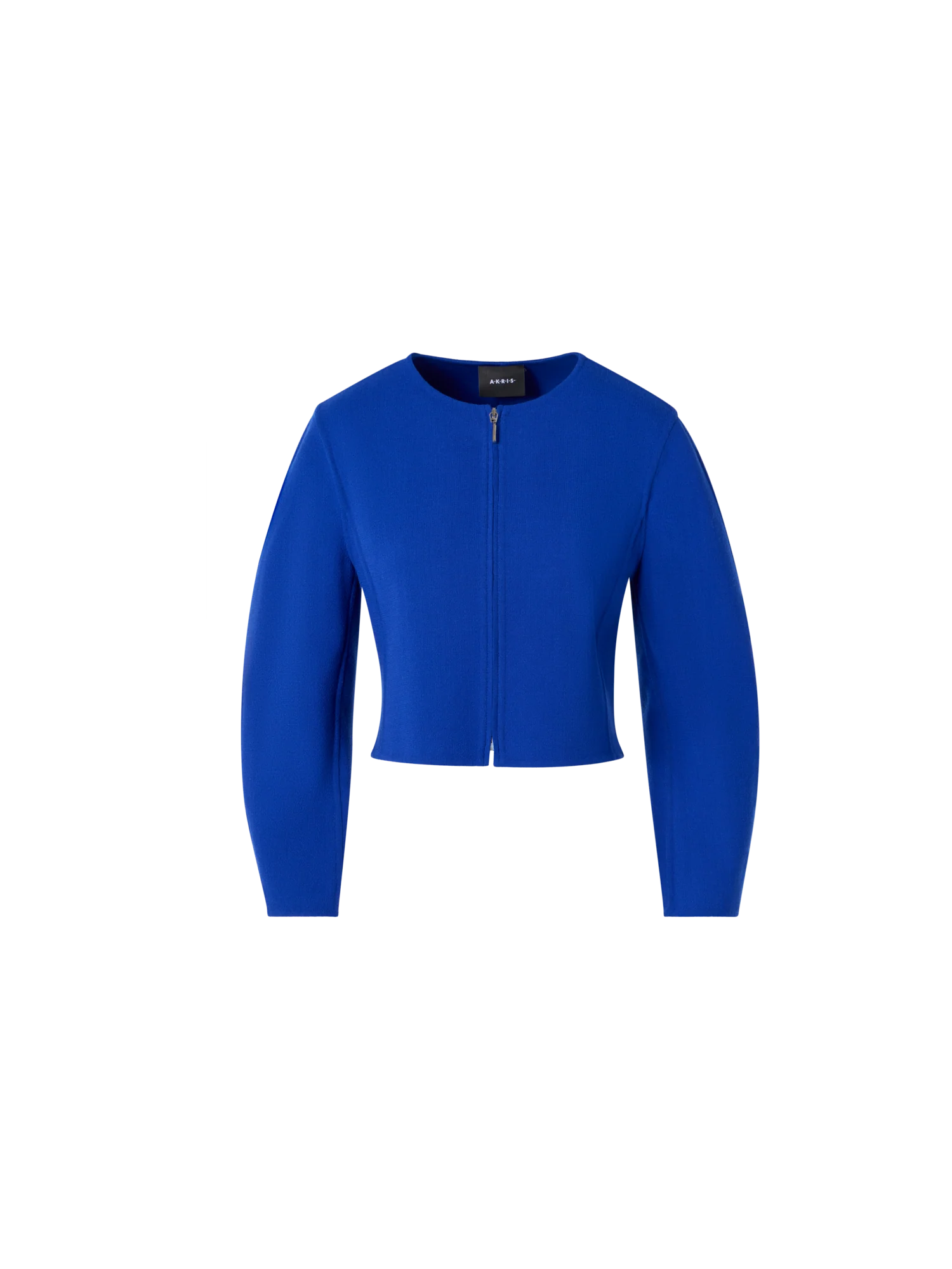 Harriet Short Fitted Jacket in Wool Double-Face