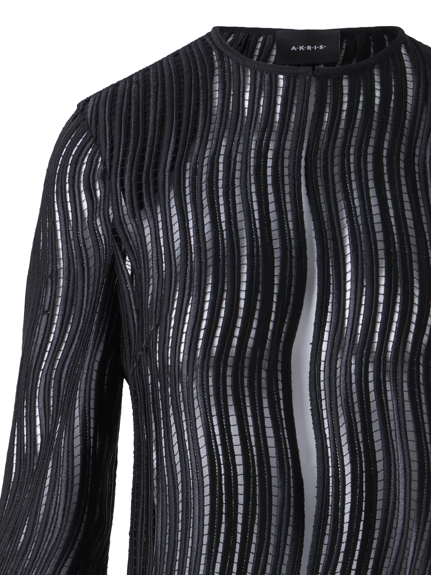 Hekka Long Sheer Wave Guipure Jacket - Image 3