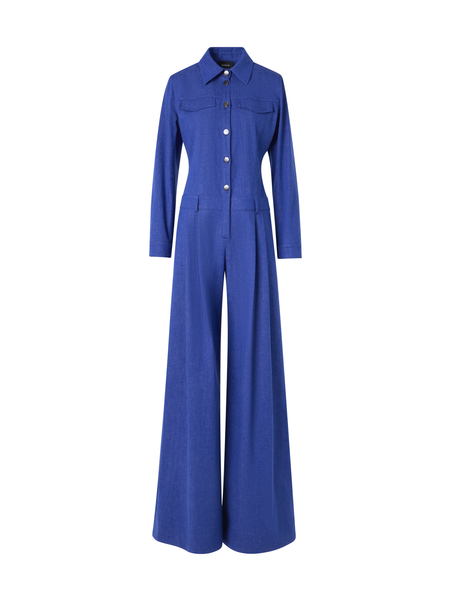 Hellan Fitted Jumpsuit in Cotton Denim