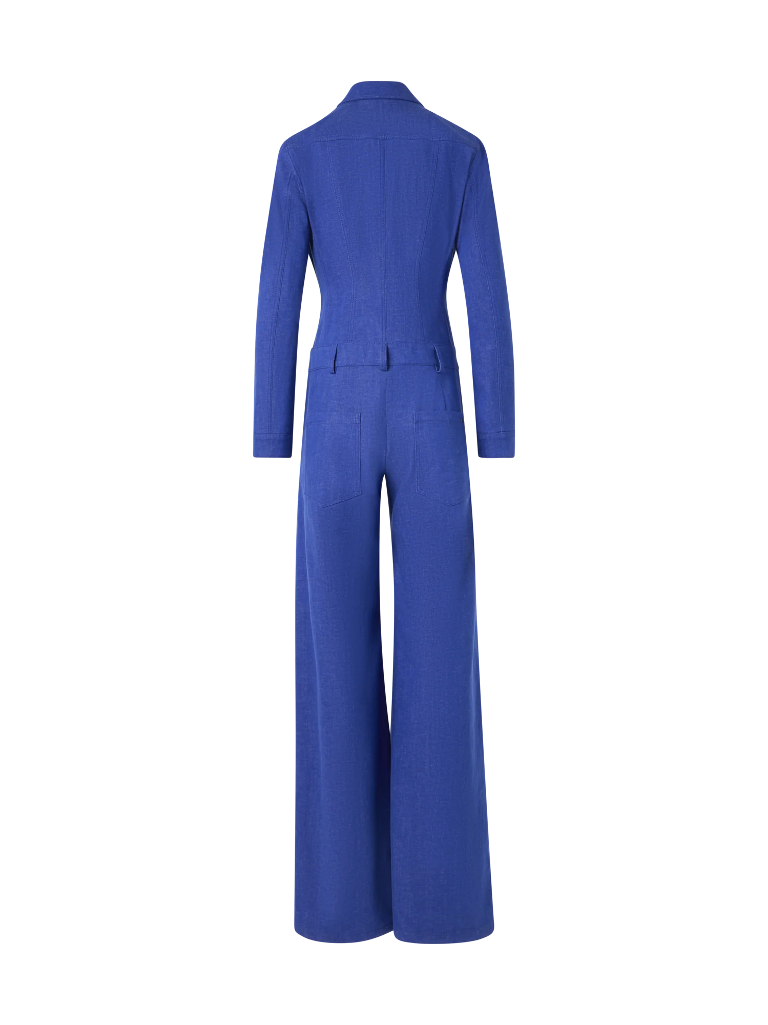 Hellan Fitted Jumpsuit in Cotton Denim - Image 6