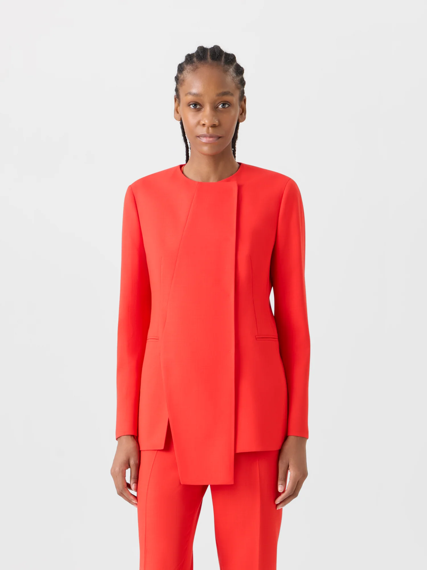 Hemil Fitted Jacket with Polygon Patchwork - Image 2