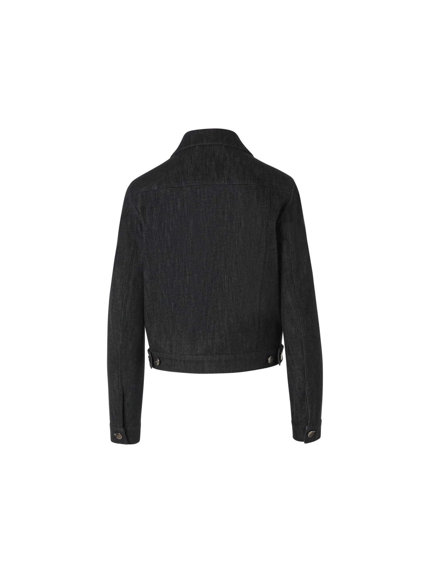 Hilbert Short Cotton Denim Jacket with Patch Pockets - Image 5