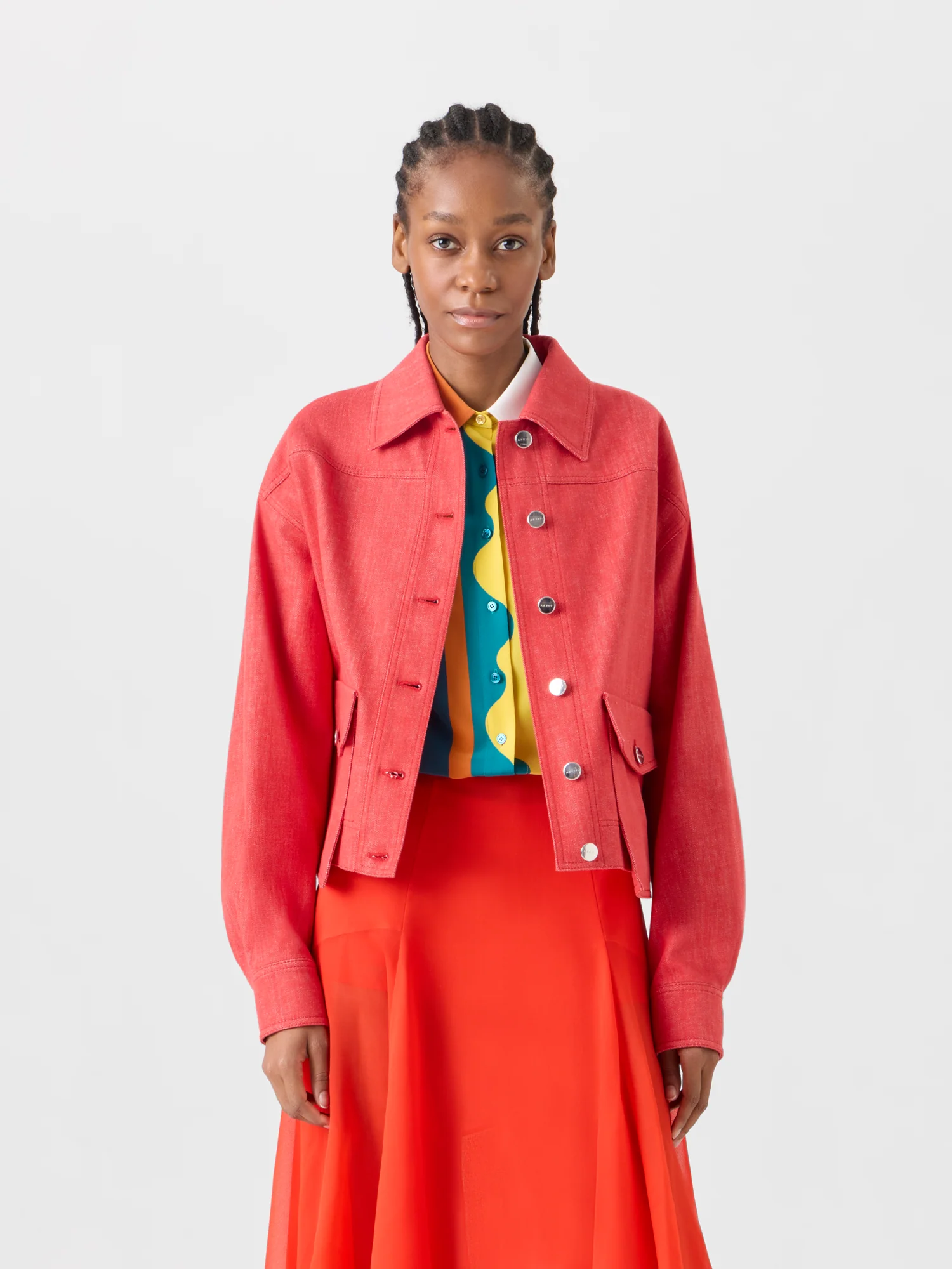 Hilly Oversize Jacket in Cotton Denim - Image 2