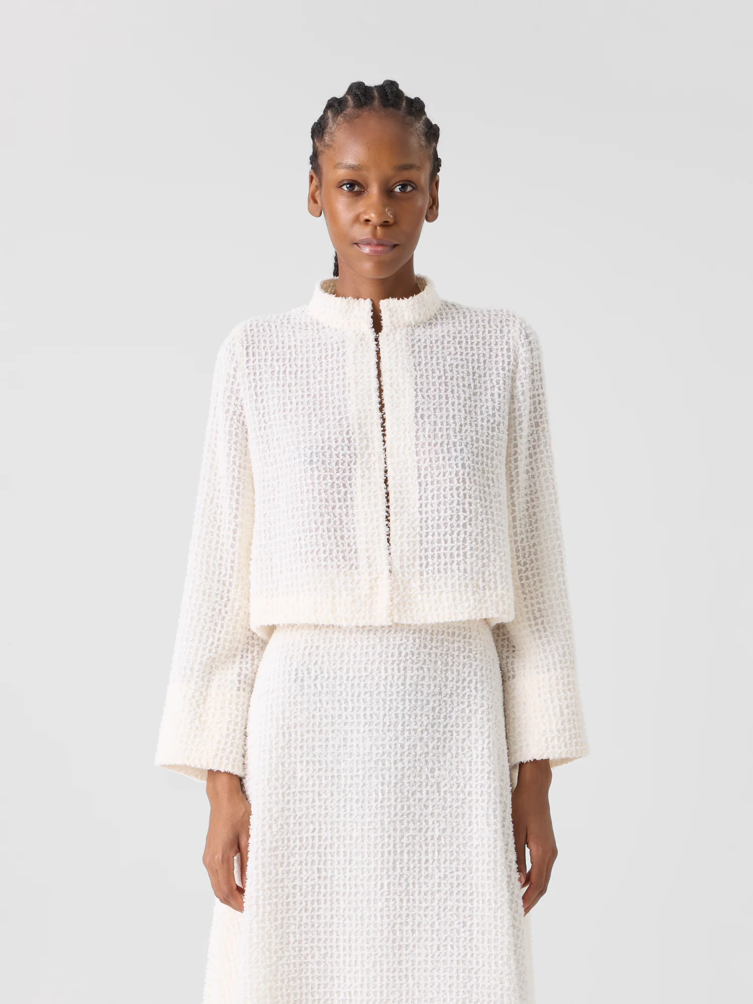 Hockney Cropped Fringed Bolero Jacket - Image 2