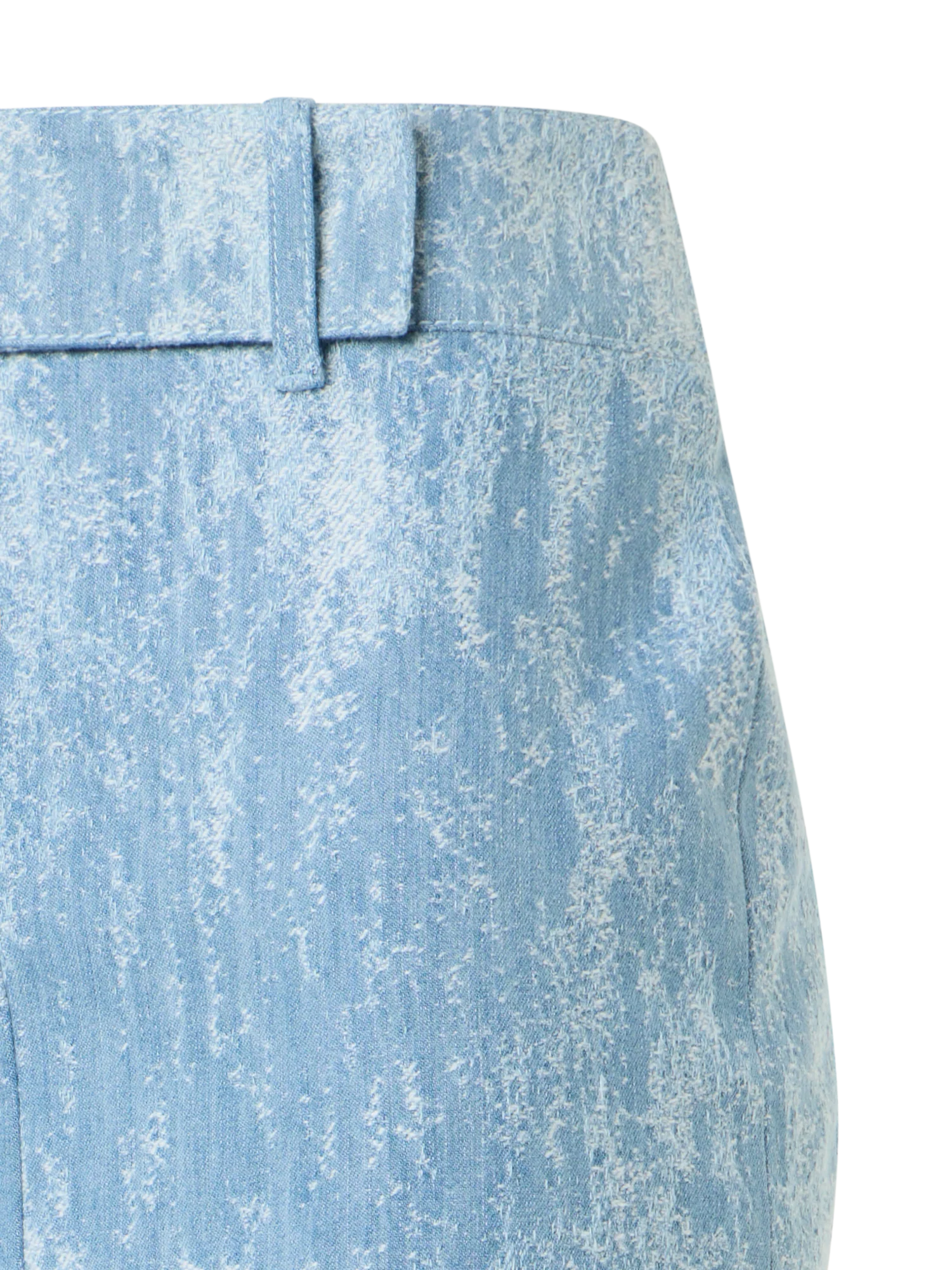 Jacquard Denim Pencil Skirt - Image 3