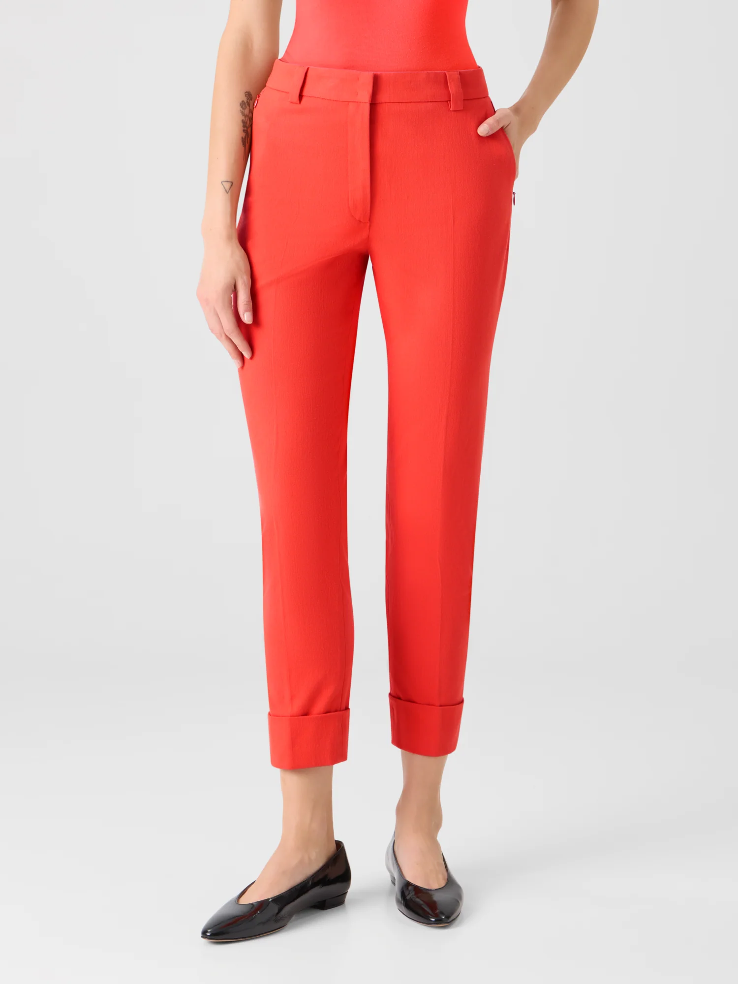Maxima Tapered Cotton Denim Pants - Image 4