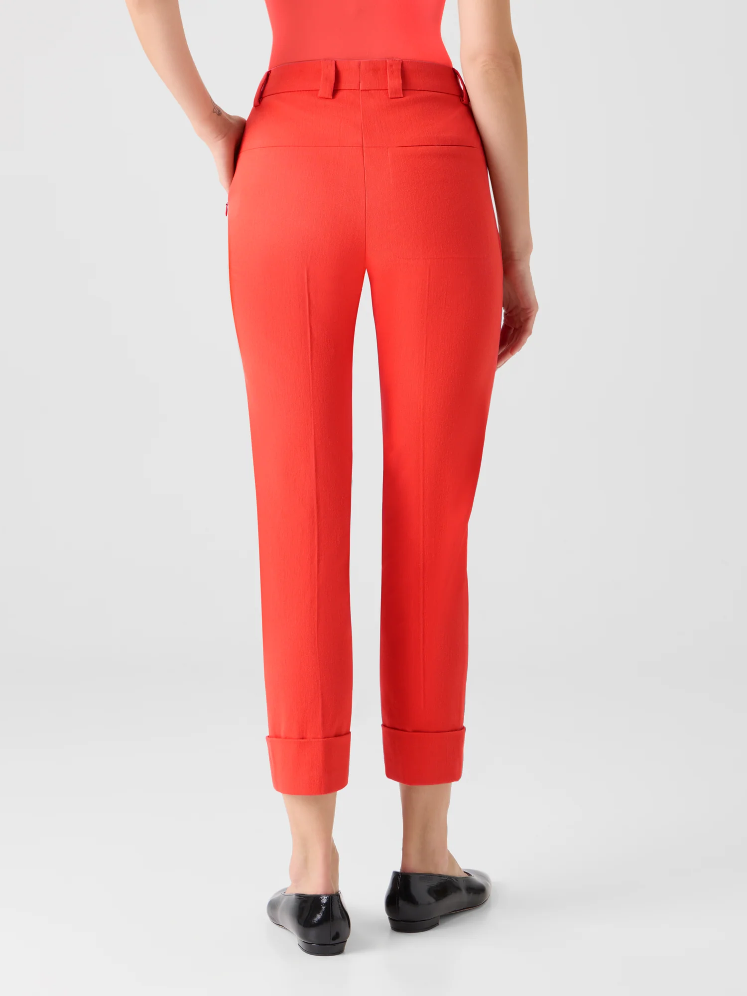 Maxima Tapered Cotton Denim Pants - Image 7