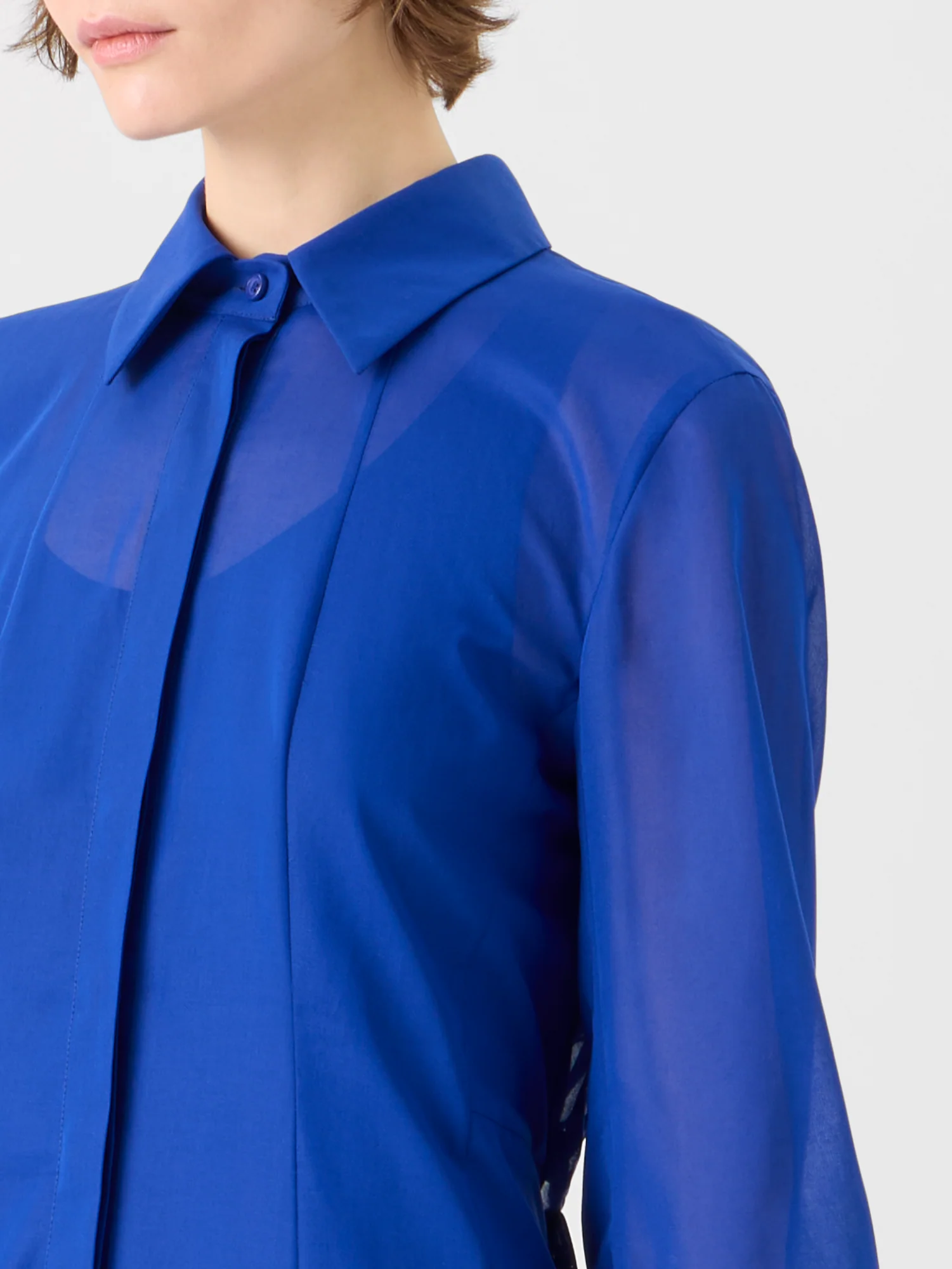 Midi A-Line Dress in Cotton Voile - Image 4