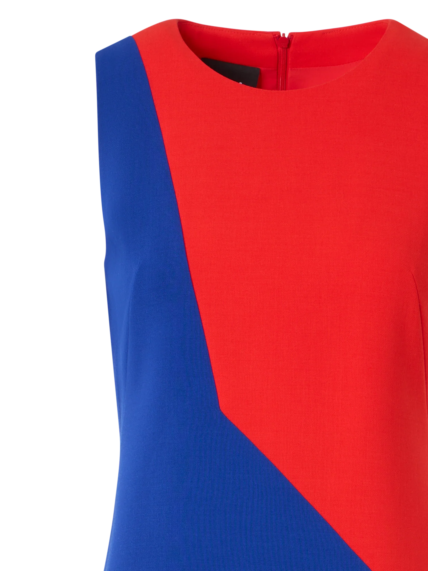 Midi Sheath Dress with Polygon Patchwork - Image 3