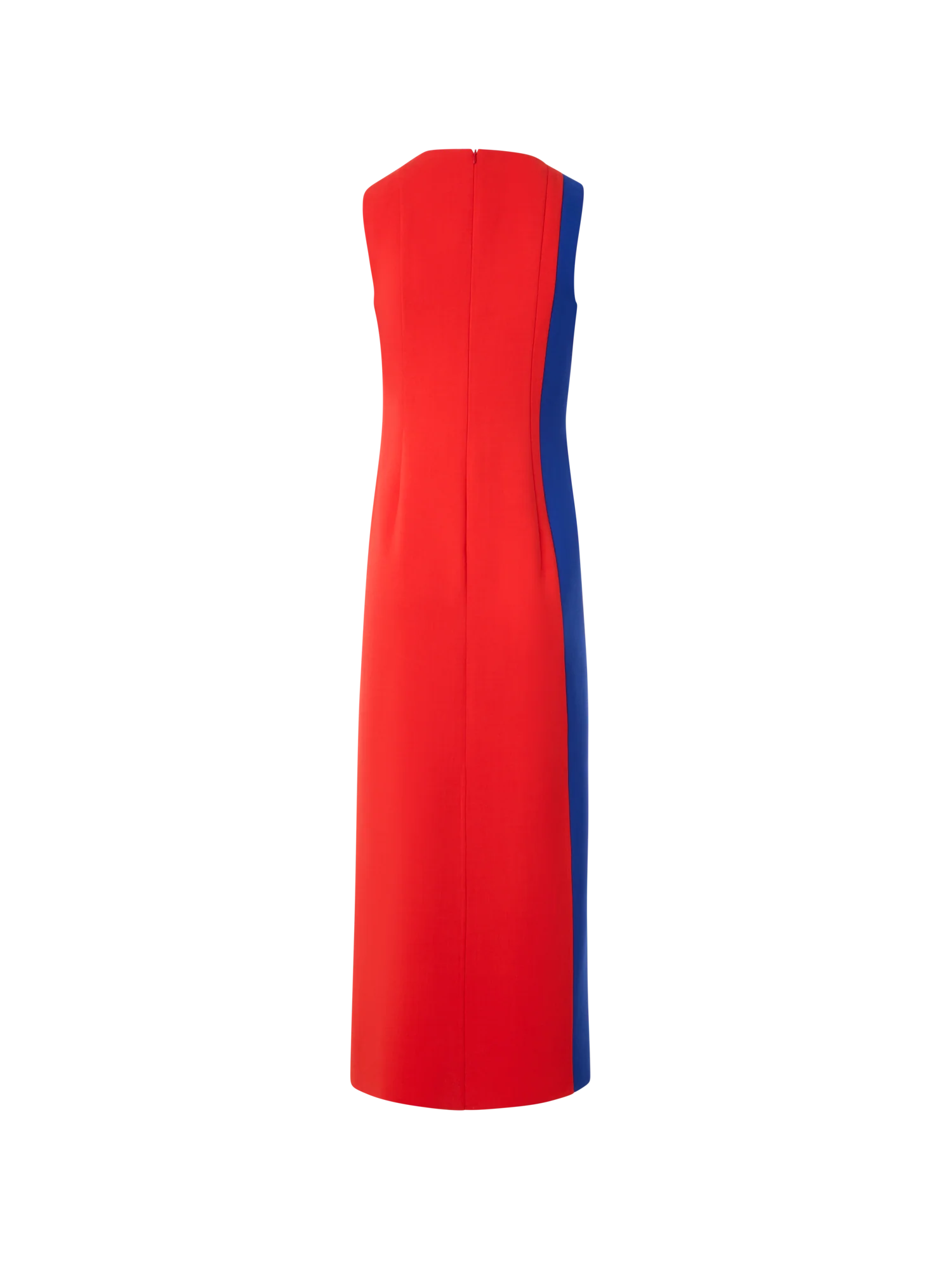 Midi Sheath Dress with Polygon Patchwork - Image 5