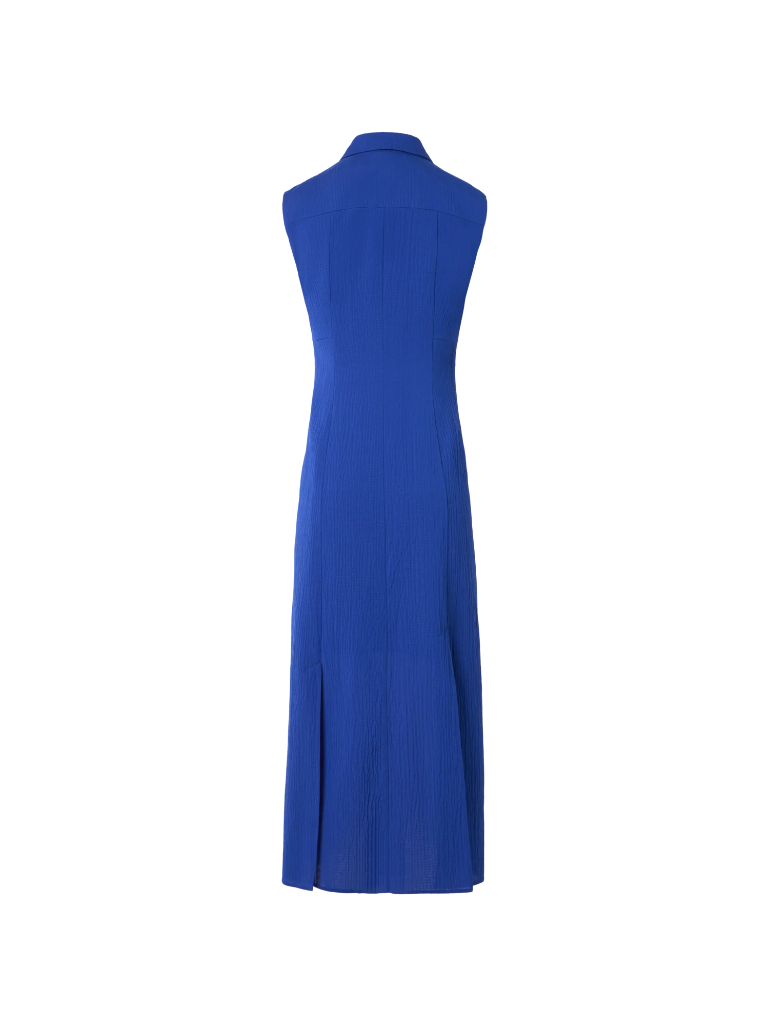 Midi Shirt Dress in Structured Cotton Silk - Image 6