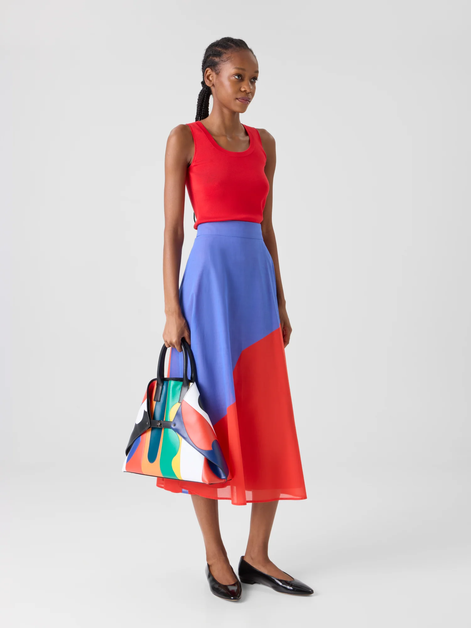 Midi Skirt with High Plains Print - Image 3