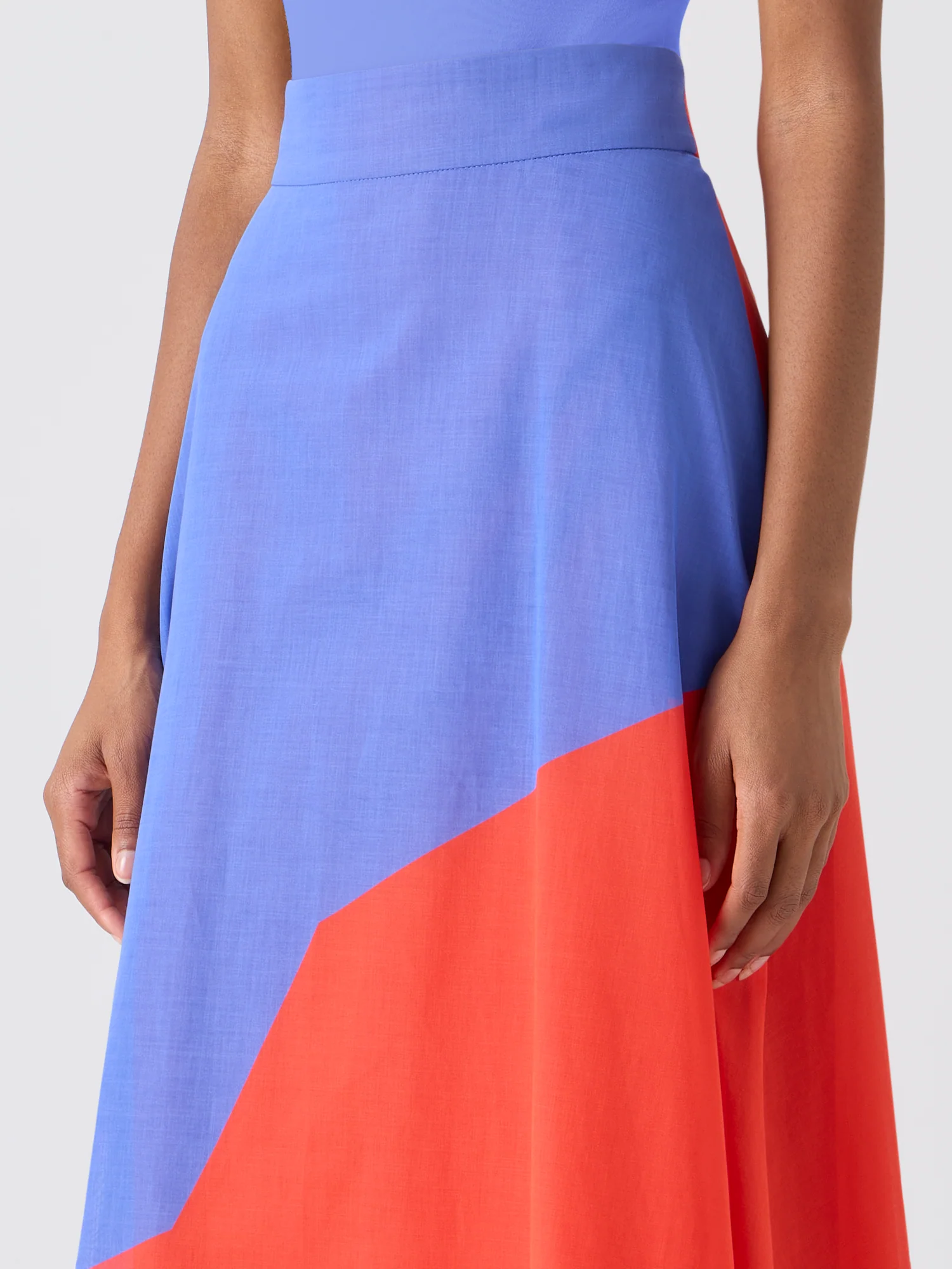 Midi Skirt with High Plains Print - Image 4