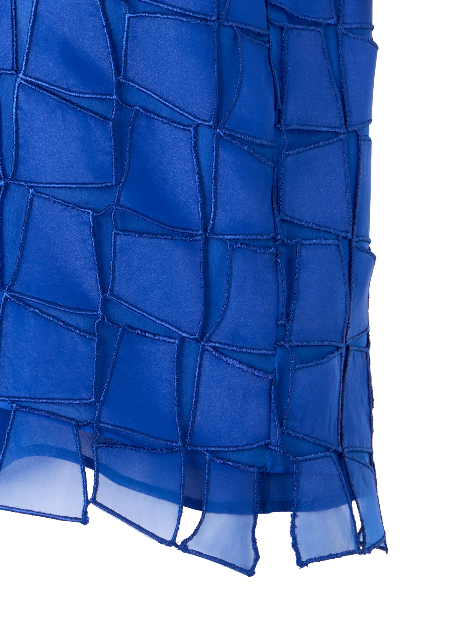 Organza Trapezoid Embroidery Blouse - Image 7