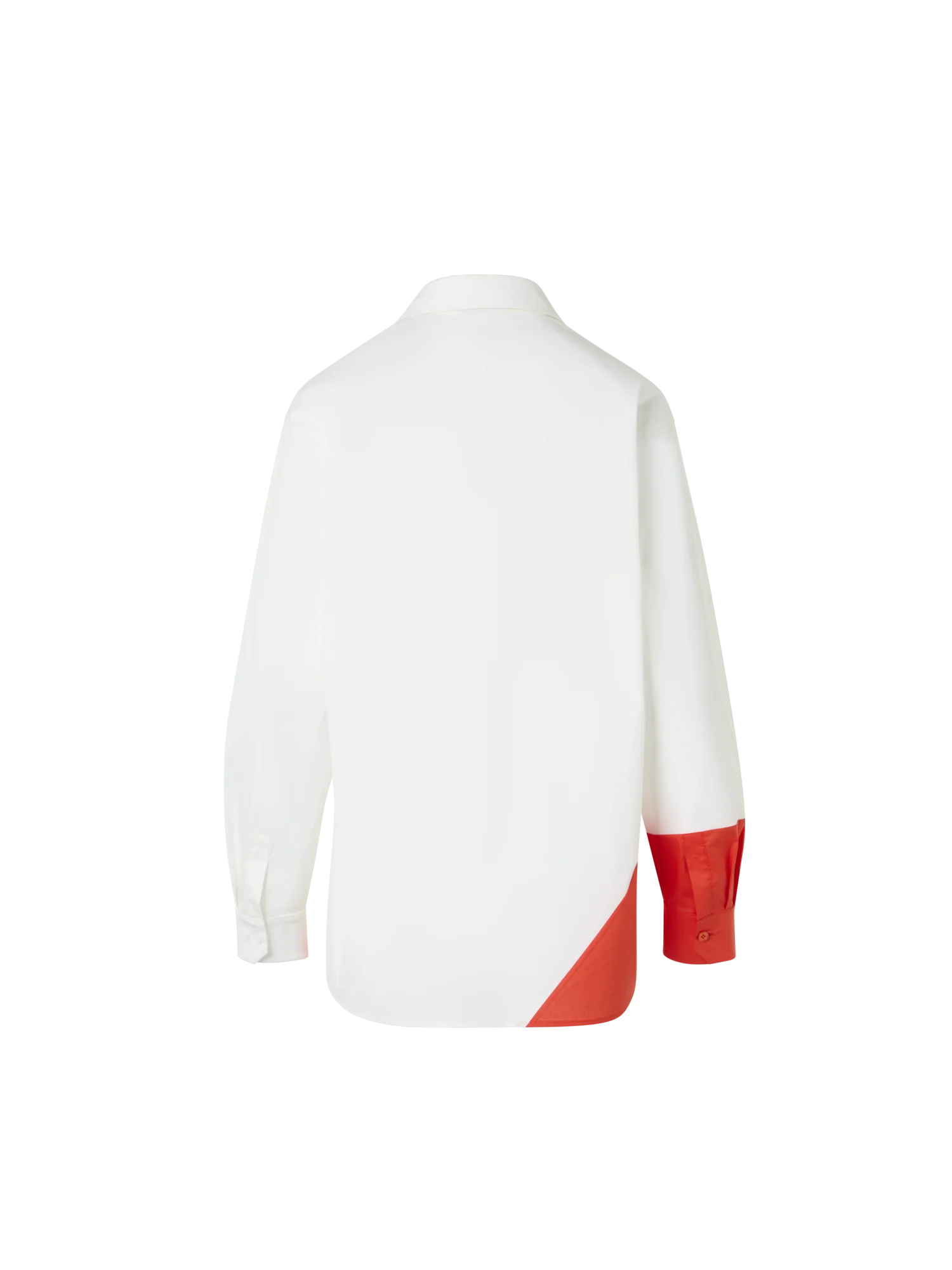 Oversize Cotton Blouse with Poligon Patchwork - Image 5