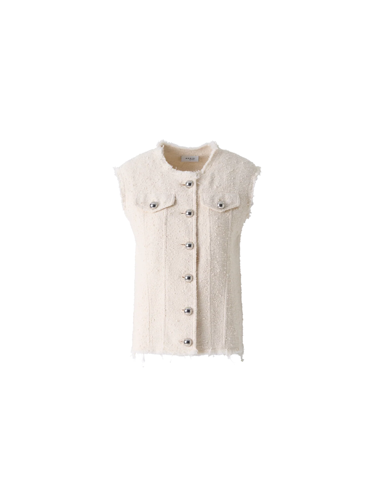 Oversize Gilet in Summer Bouclé Cotton