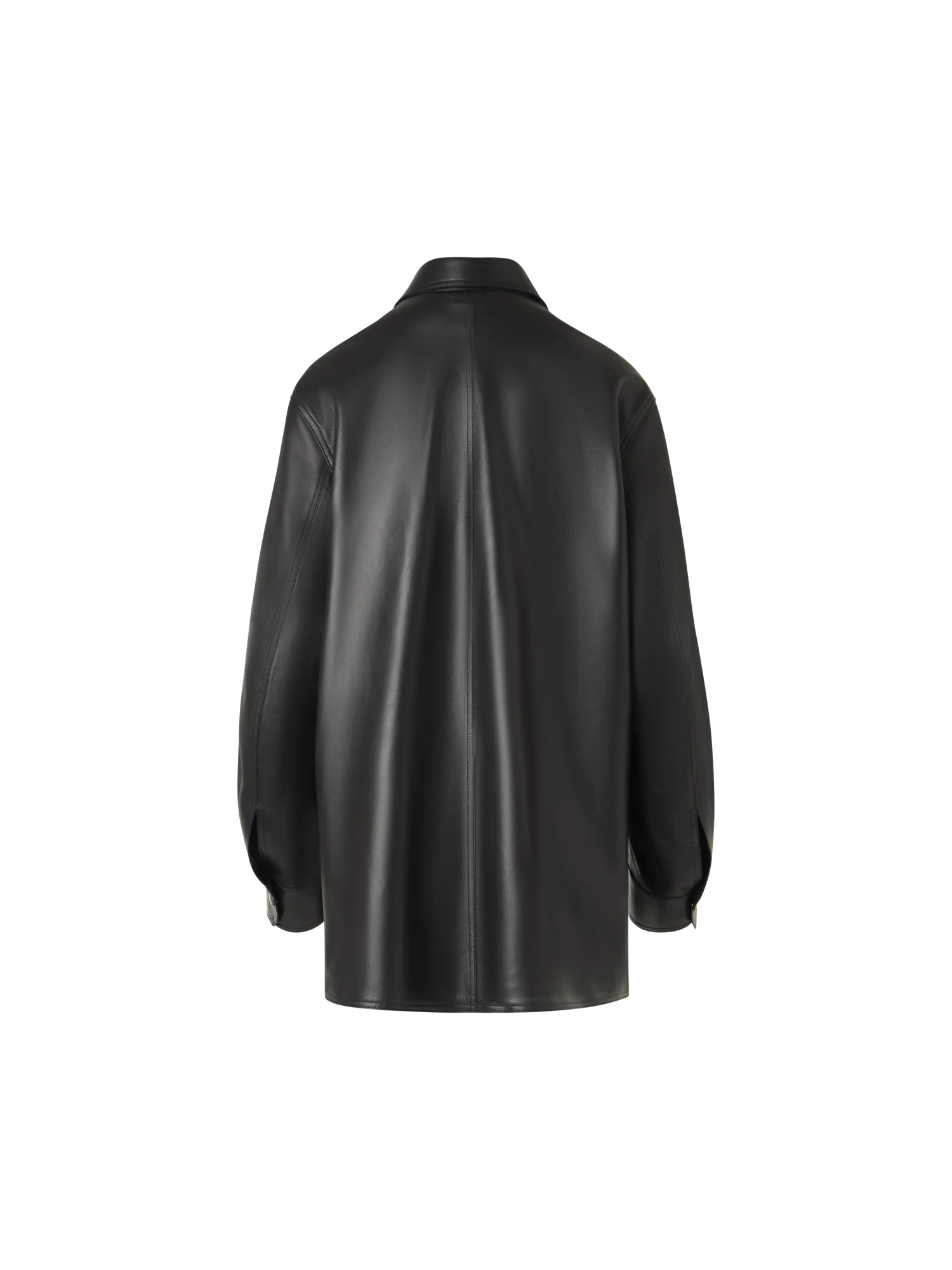 Oversize Nappa Leather Shirt - Image 5