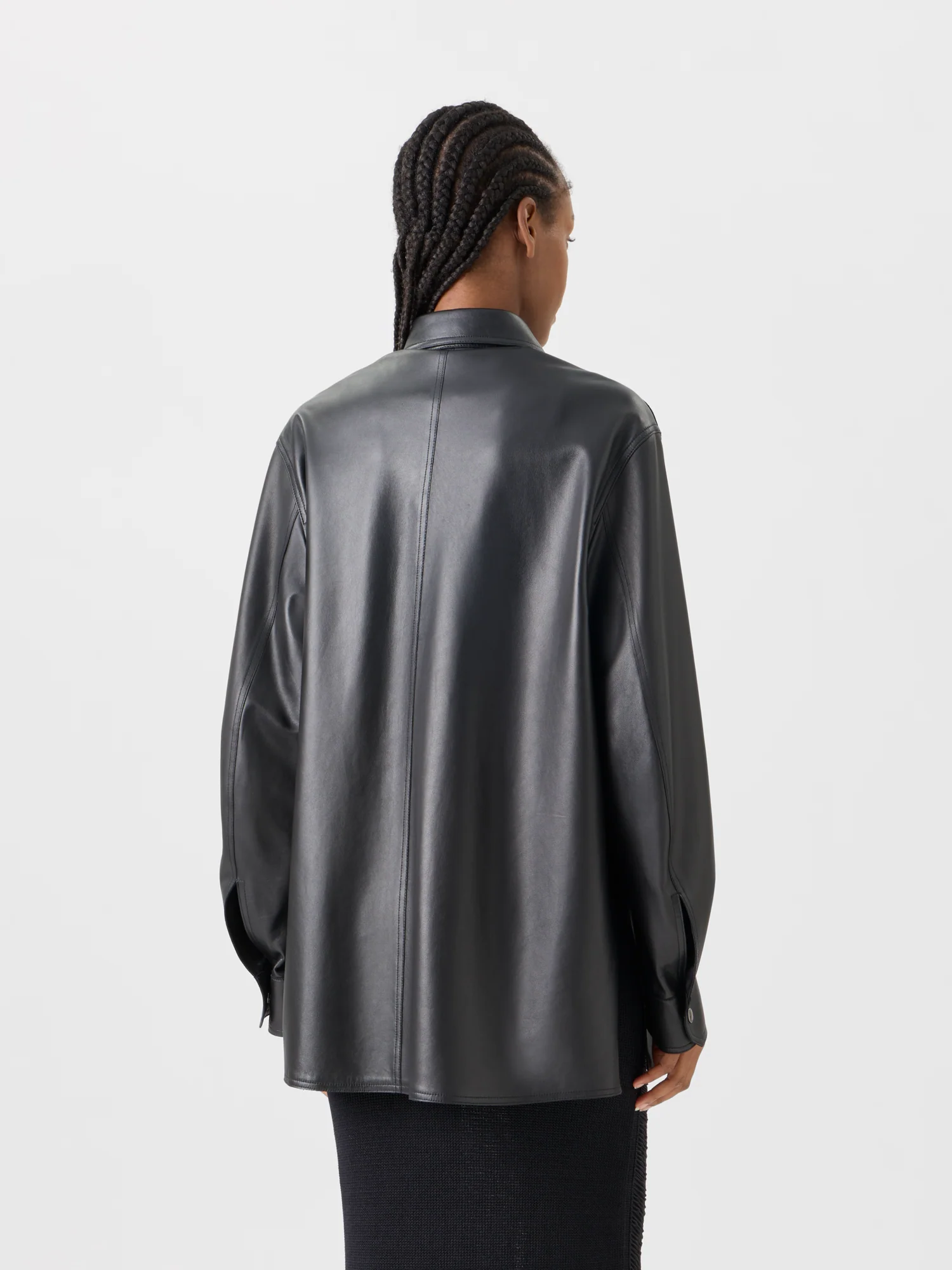 Oversize Nappa Leather Shirt - Image 6