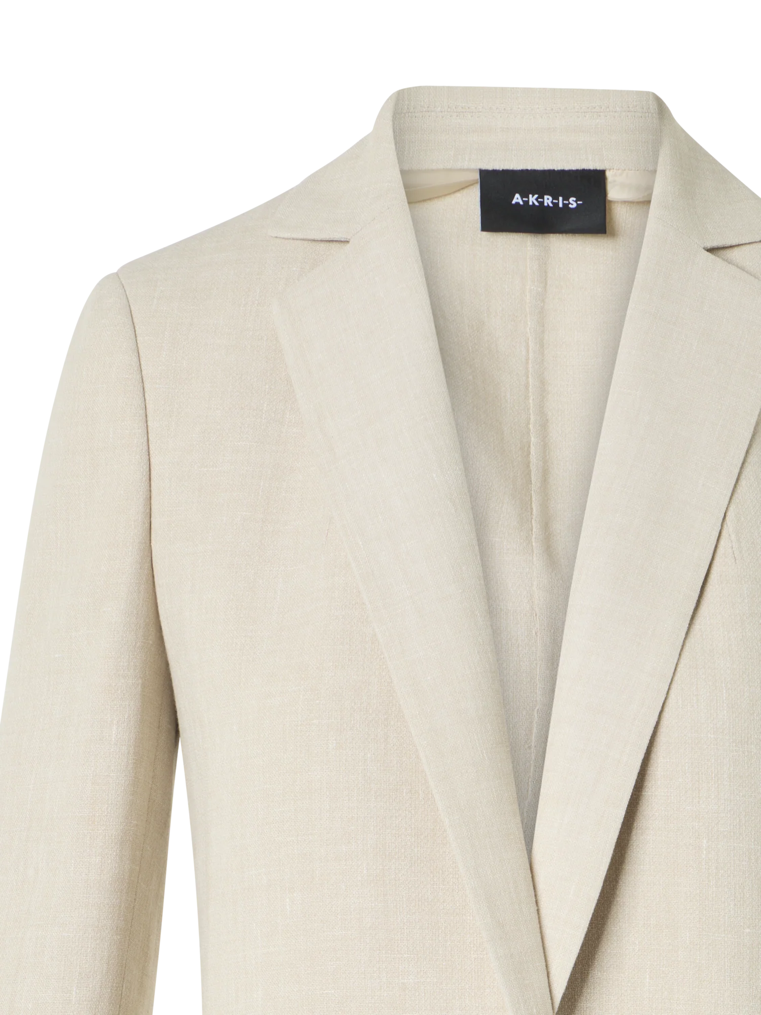 Pekka Long Jacket in Linen Wool Double-Face - Image 3