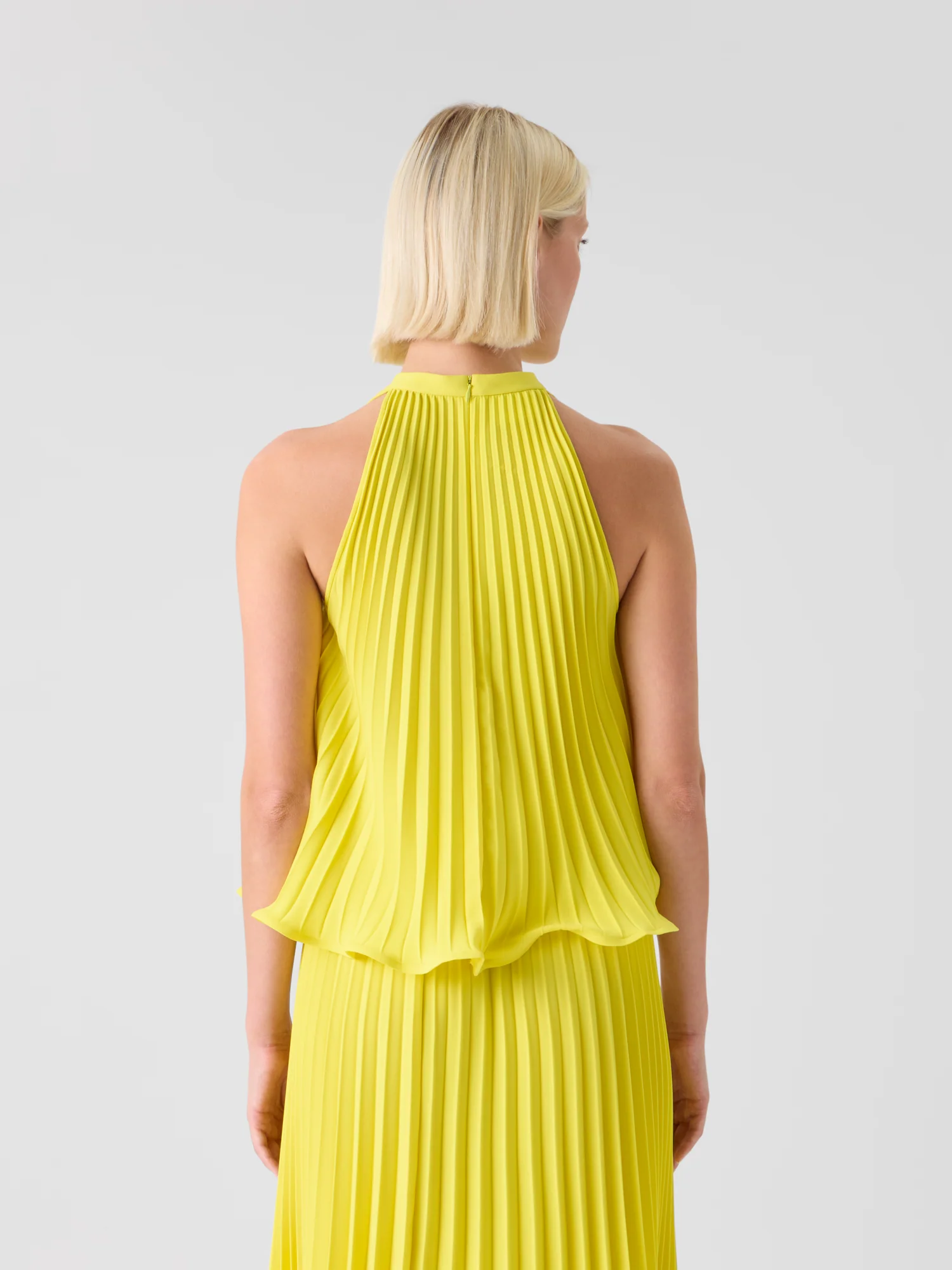Plissé Crêpe Halter Top - Image 6