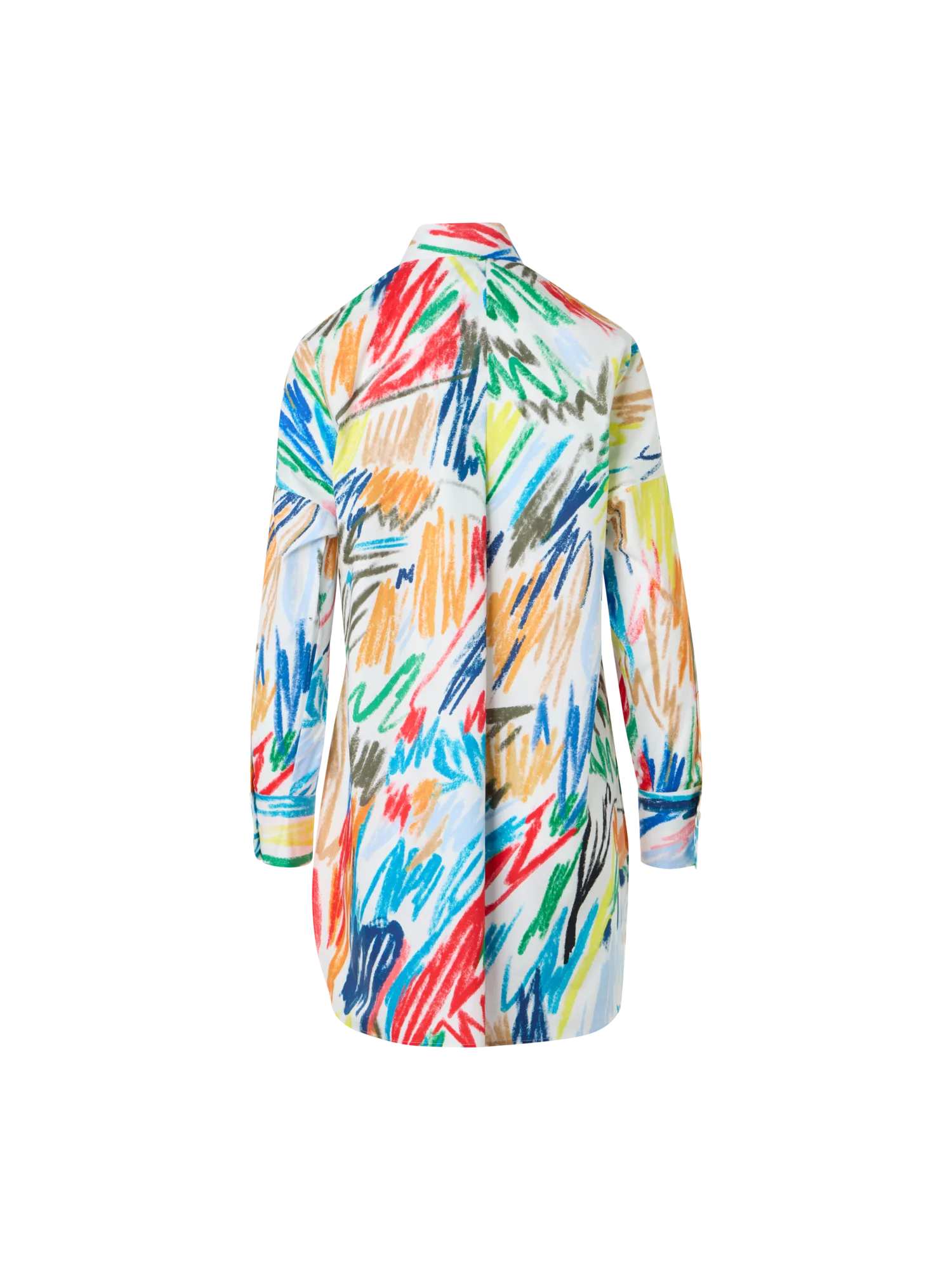 Scribble Print Cotton Poplin Tunic - Image 4