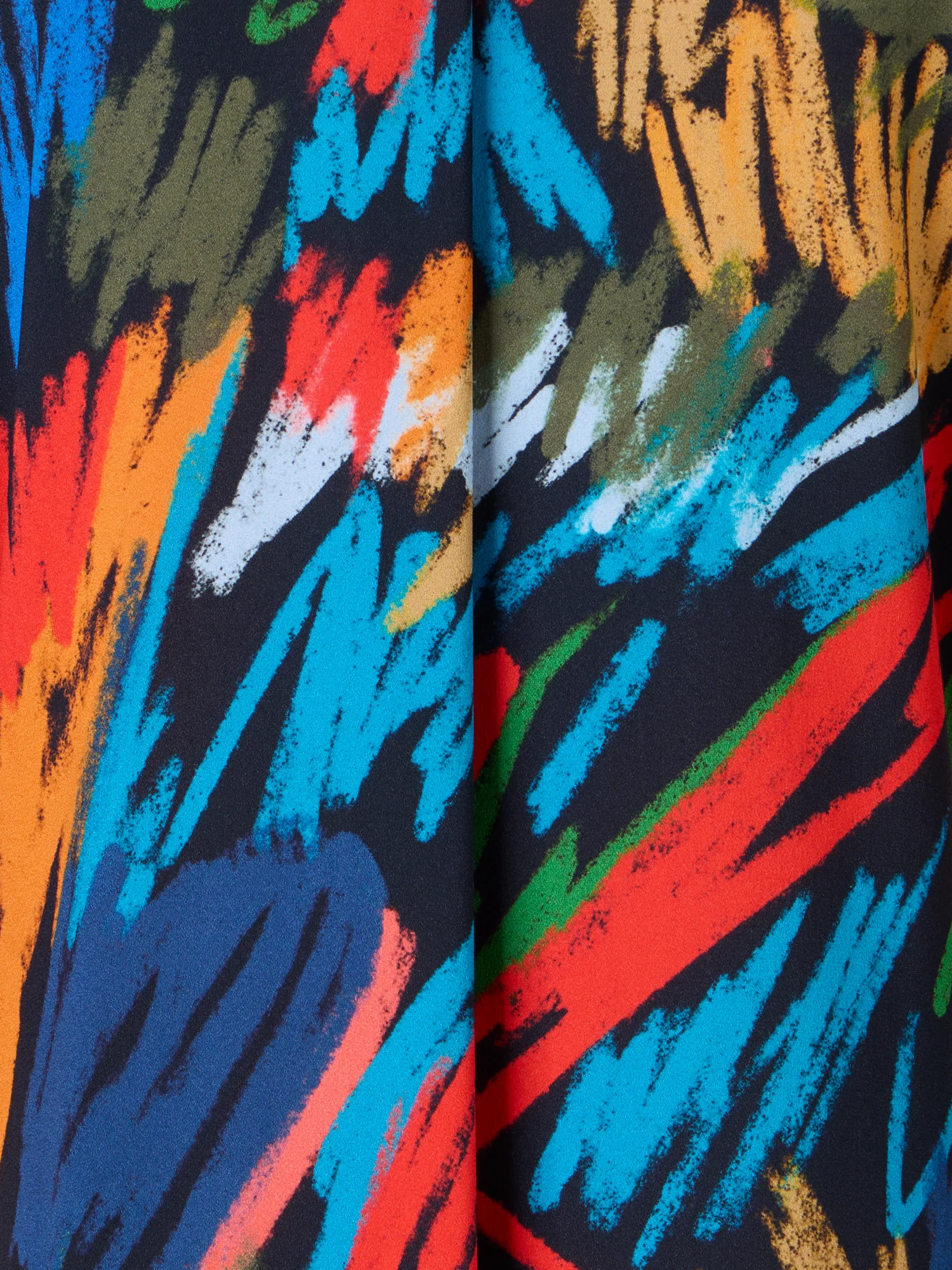 Scribble Print Georgette Blouse - Image 3