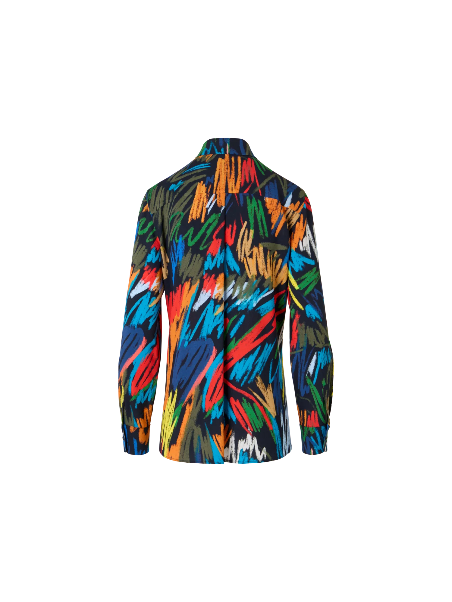 Scribble Print Georgette Blouse - Image 4