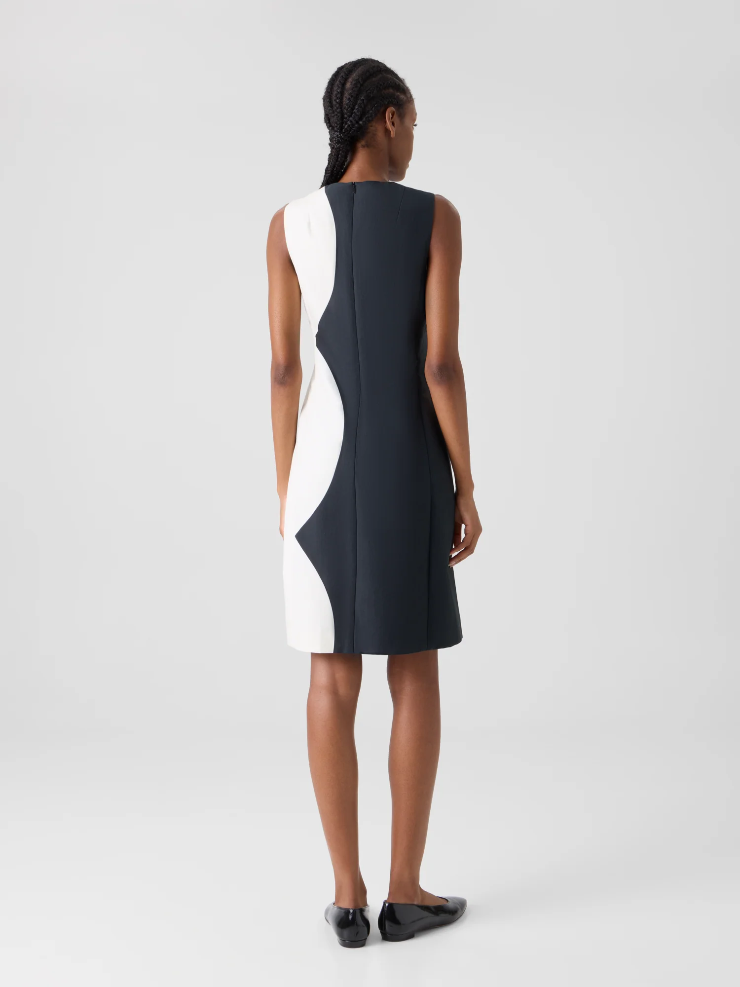 Sheath Dress with Cloud Print - Image 7