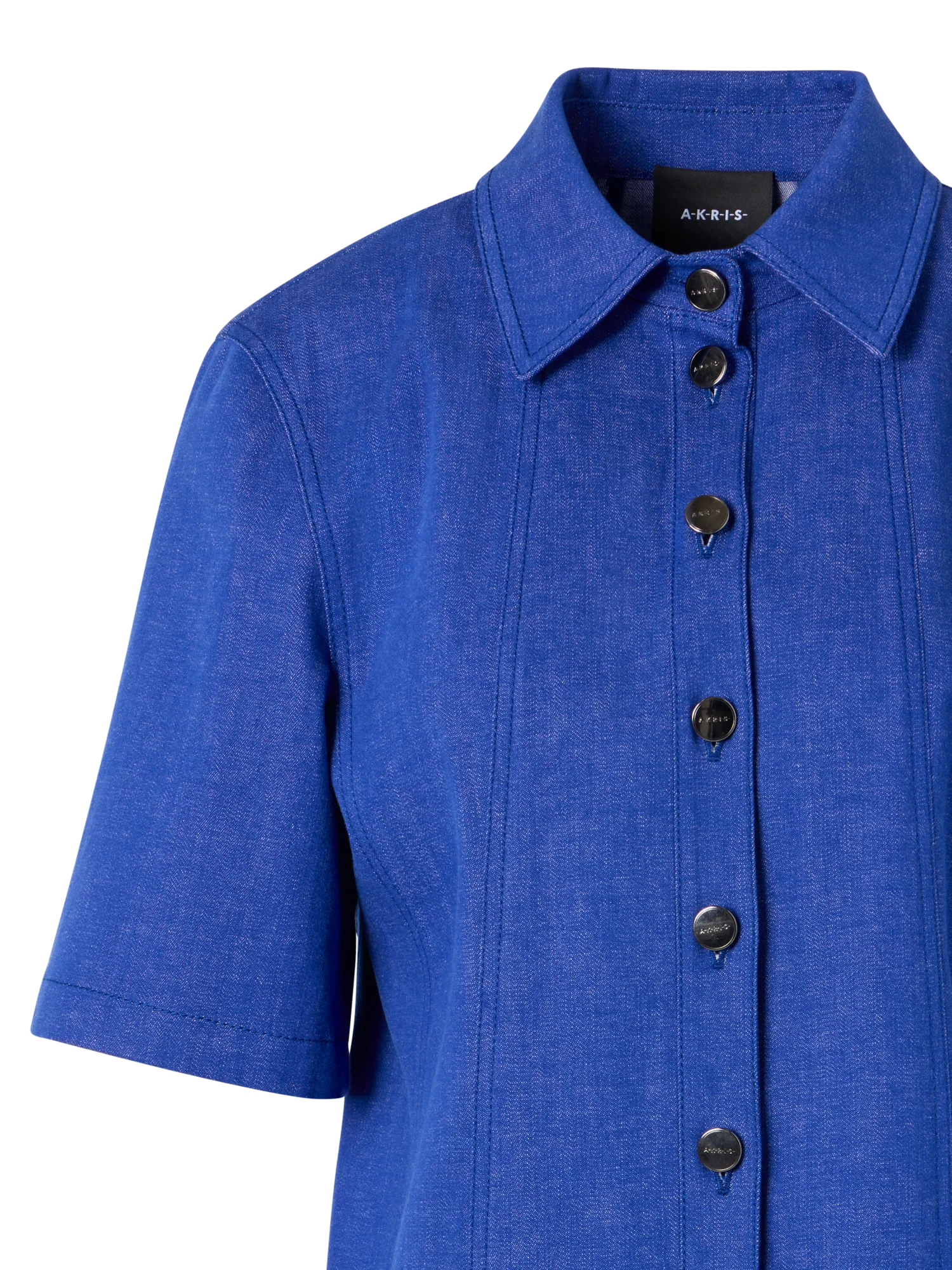 Short Denim Polo Dress - Image 2