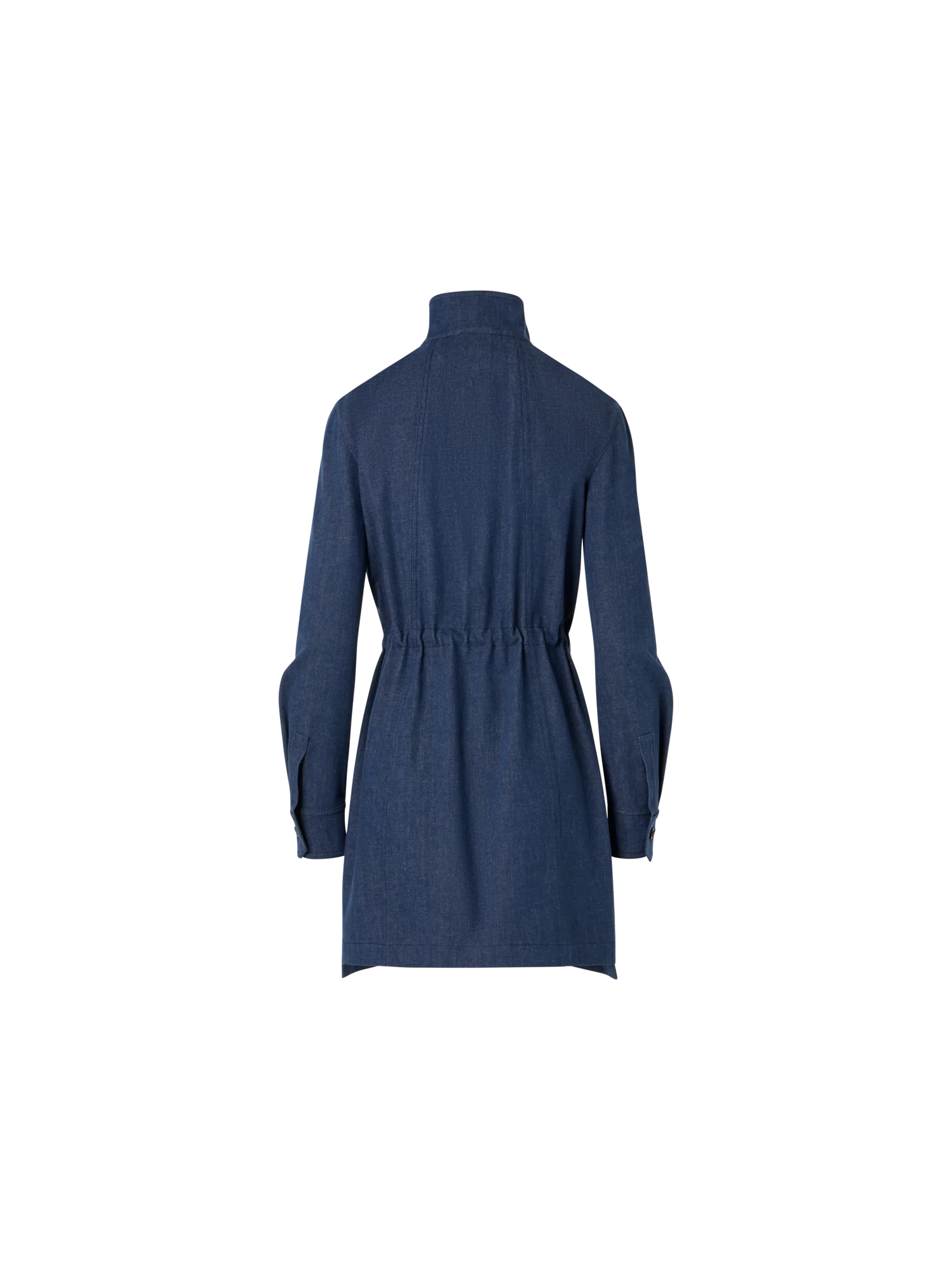 Short Dress in Sea Island Denim - Image 7