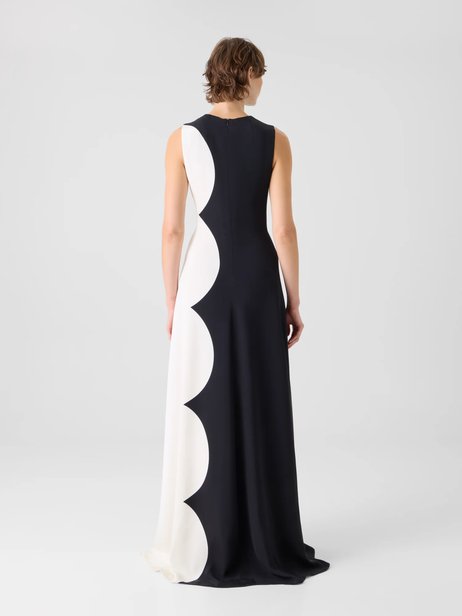 Silk Gown with Cloud Print - Image 6