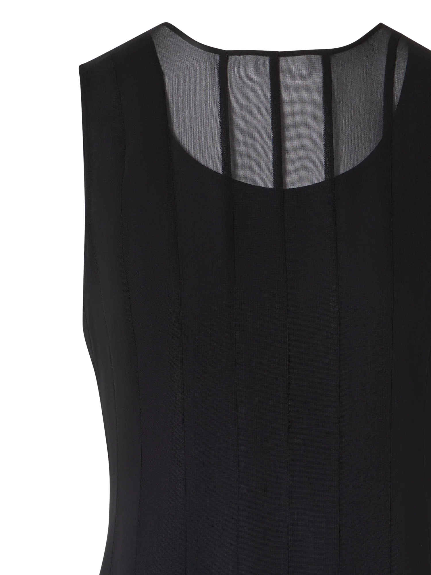 Silk Midi Dress with High Plains Insets - Image 2