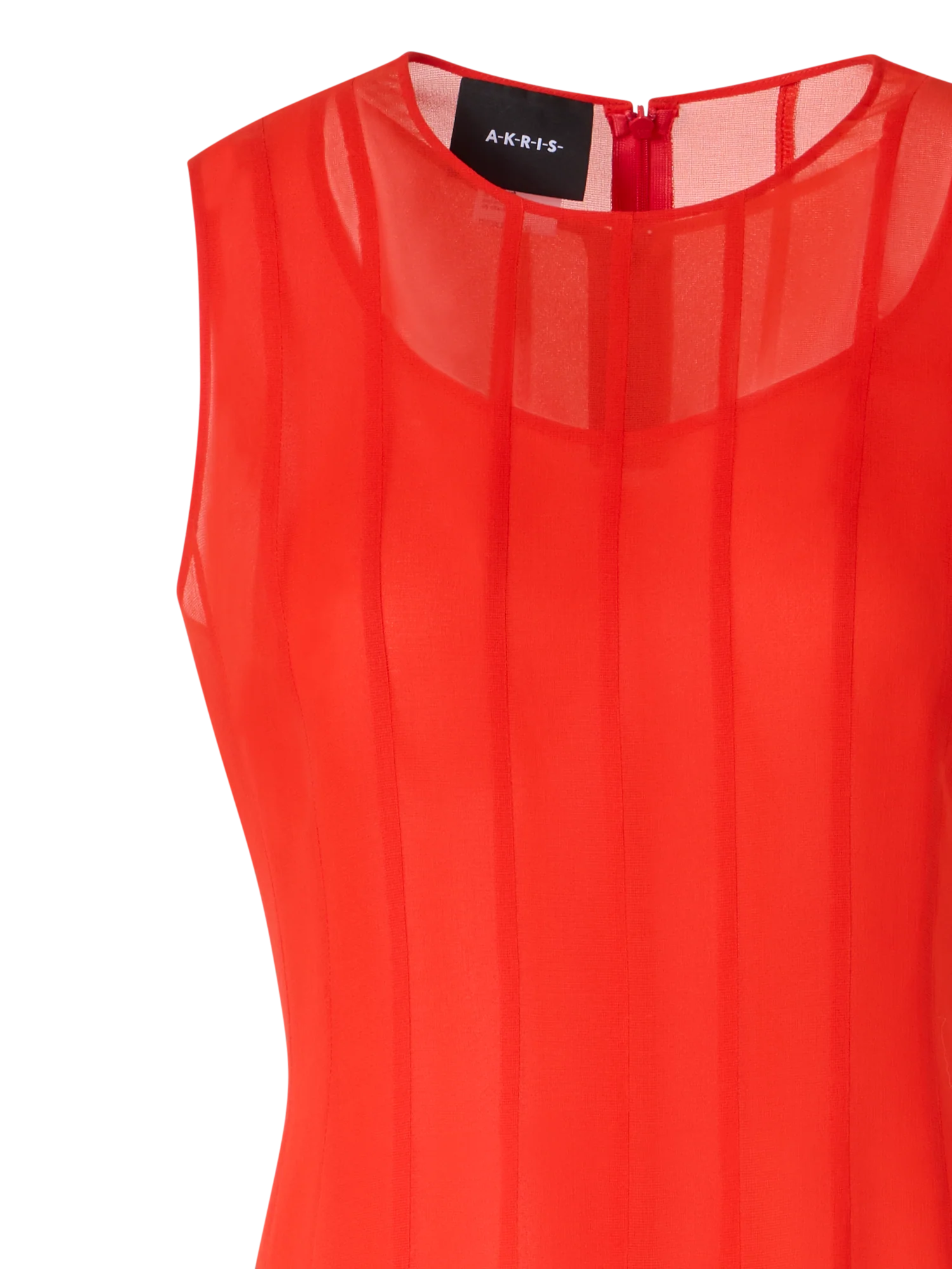Silk Midi Dress with High Plains Insets - Image 3